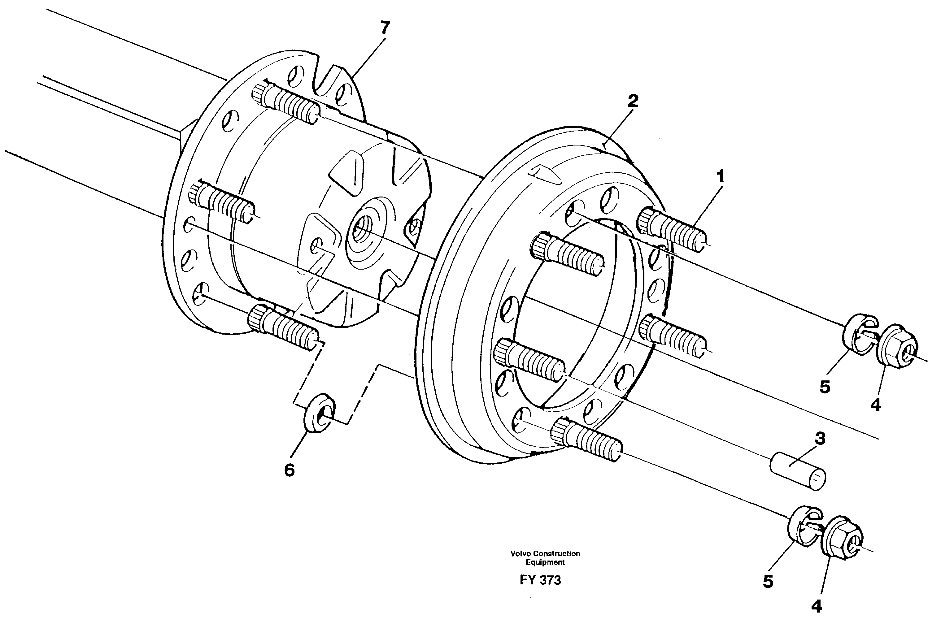 Схема запчастей Volvo EW130C - 34056 Widening ring EW130C SER NO 584-