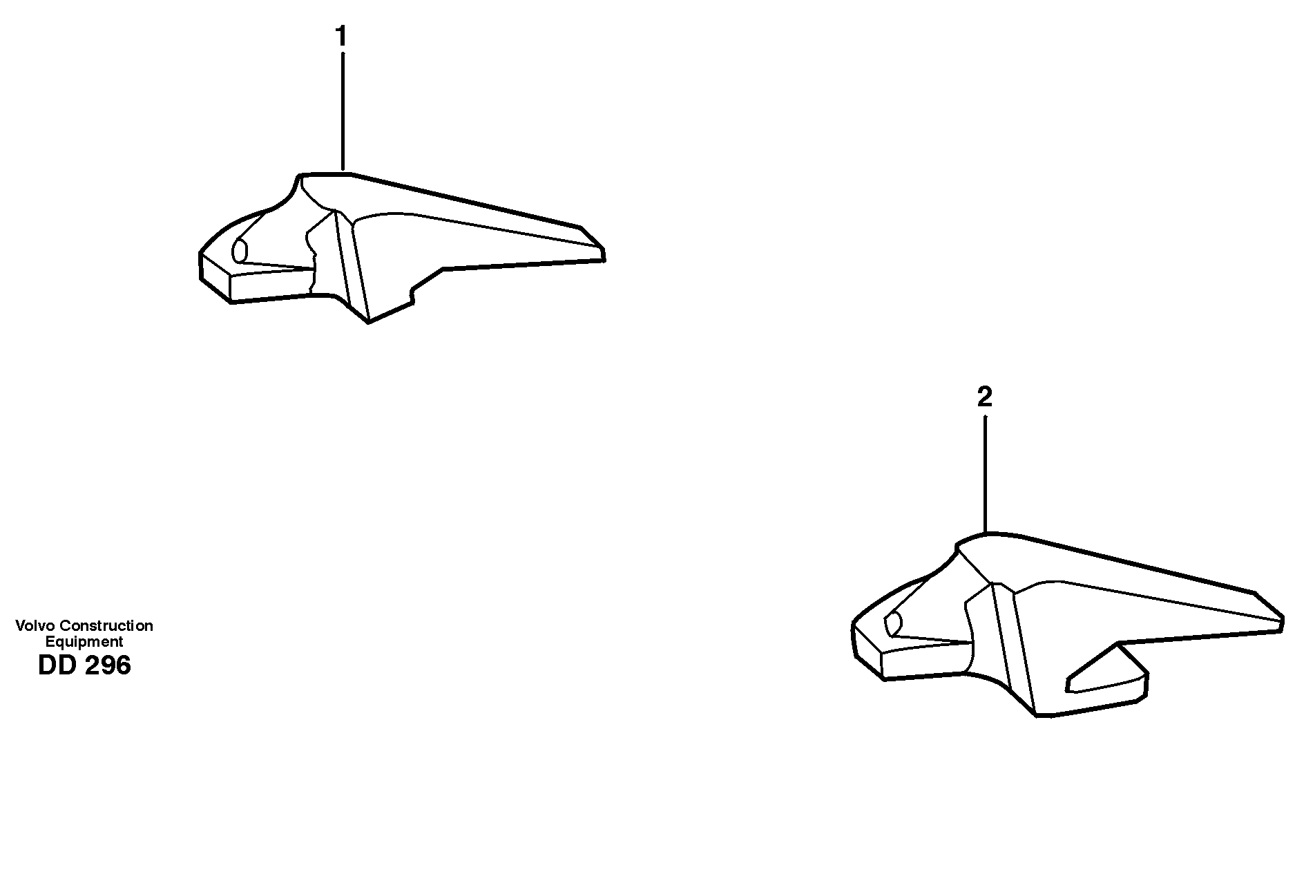 Схема запчастей Volvo EW150C - 36574 Adapter kit ATTACHMENTS ATTACHMENTS BUCKETS