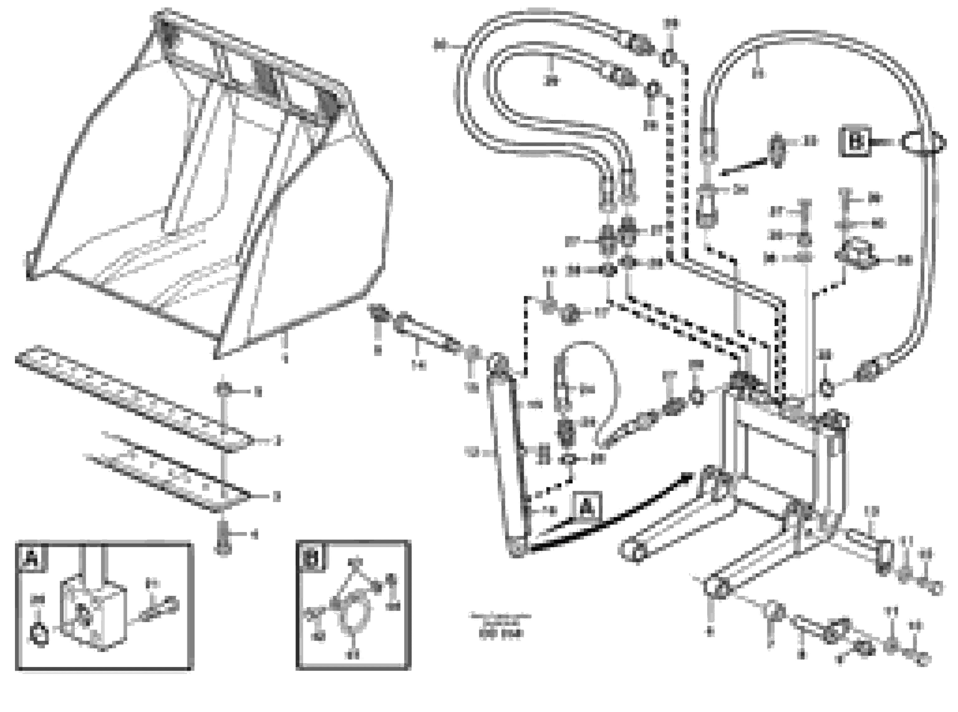 Схема запчастей Volvo EW150C - 101222 High-tipping bucket ATTACHMENTS ATTACHMENTS BUCKETS