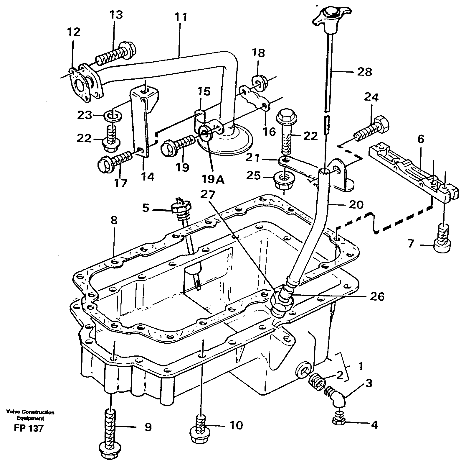 Схема запчастей Volvo EW150C - 90085 Oil sump EW150C ?KERMAN ?KERMAN EW150C SER NO - 688