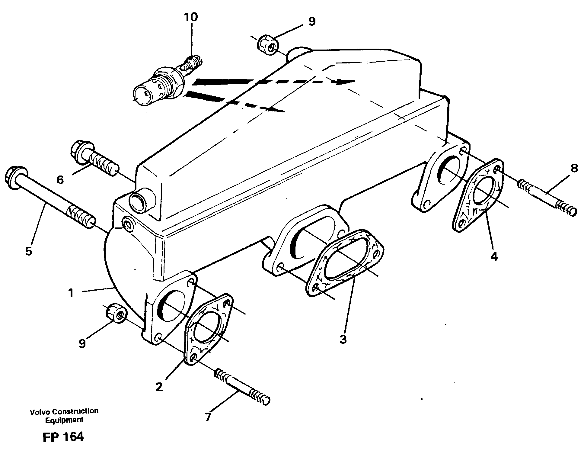 Схема запчастей Volvo EW150C - 31776 Inlet manifold EW150C ?KERMAN ?KERMAN EW150C SER NO - 688