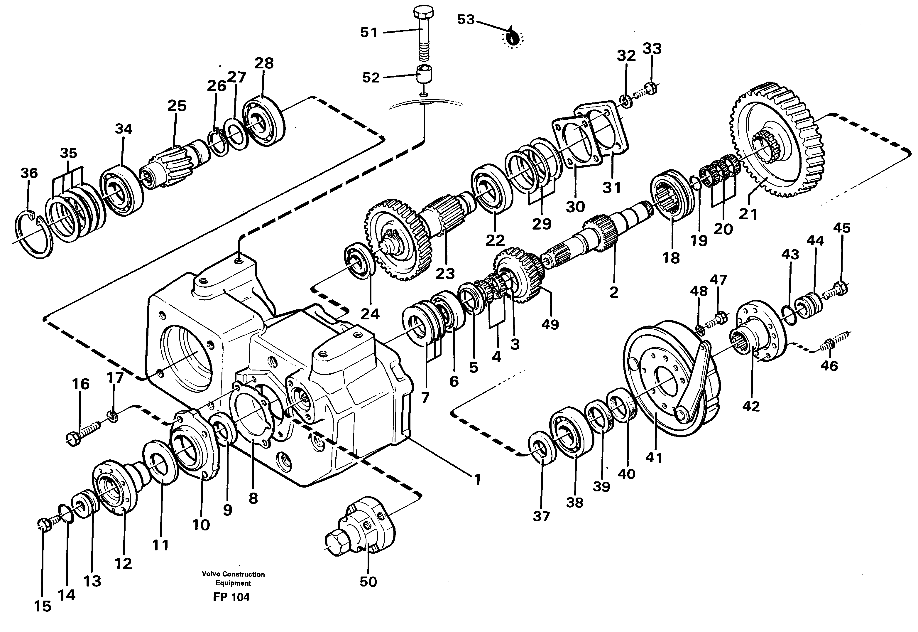 Схема запчастей Volvo EW150C - 14781 Track gear boxes EW150C ?KERMAN ?KERMAN EW150C SER NO - 688