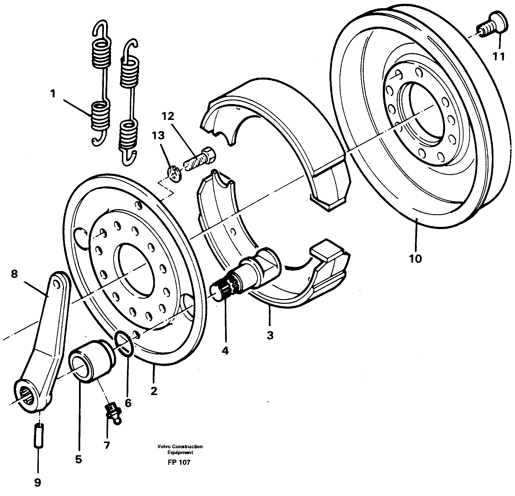 Схема запчастей Volvo EW150C - 104714 Universaljoint brake EW150C ?KERMAN ?KERMAN EW150C SER NO - 688