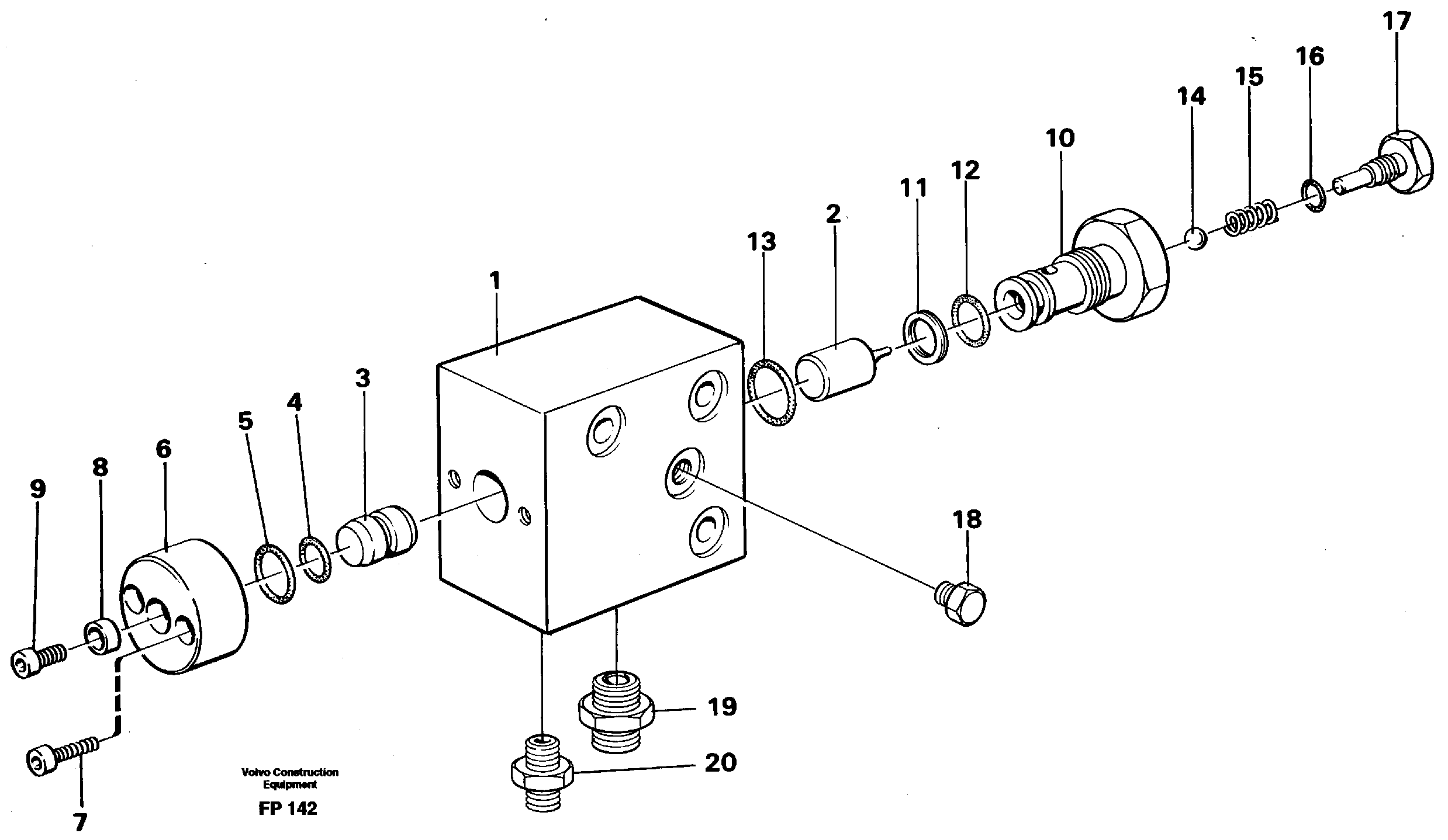 Схема запчастей Volvo EW150C - 11061 Axle locking system EW150C ?KERMAN ?KERMAN EW150C SER NO - 688