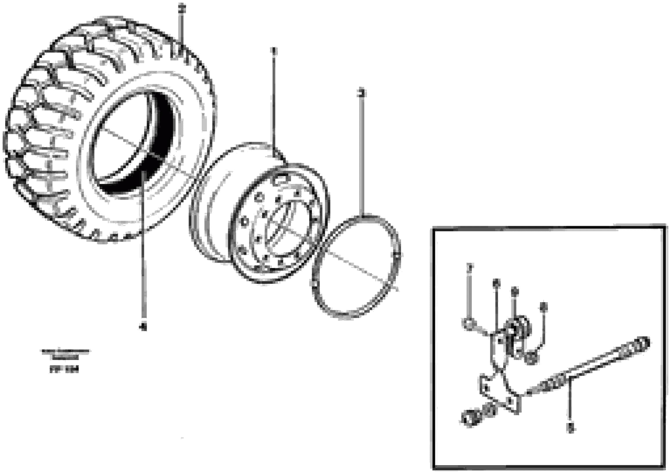 Схема запчастей Volvo EW150C - 32745 Wheel equipment EW150C ?KERMAN ?KERMAN EW150C SER NO - 688