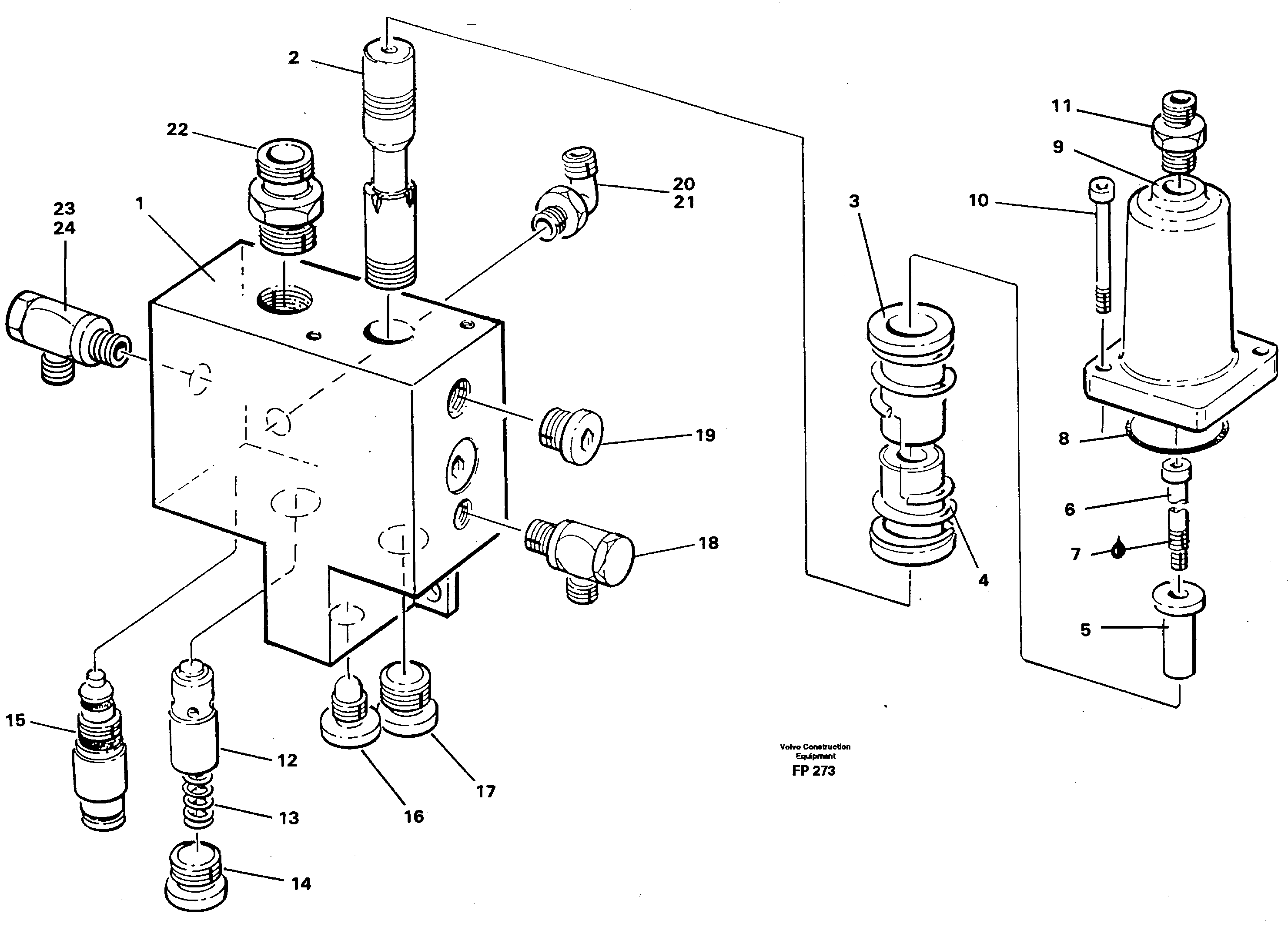 Схема запчастей Volvo EW150C - 10448 Hose rupture valve, boom cylinder EW150C ?KERMAN ?KERMAN EW150C SER NO - 688