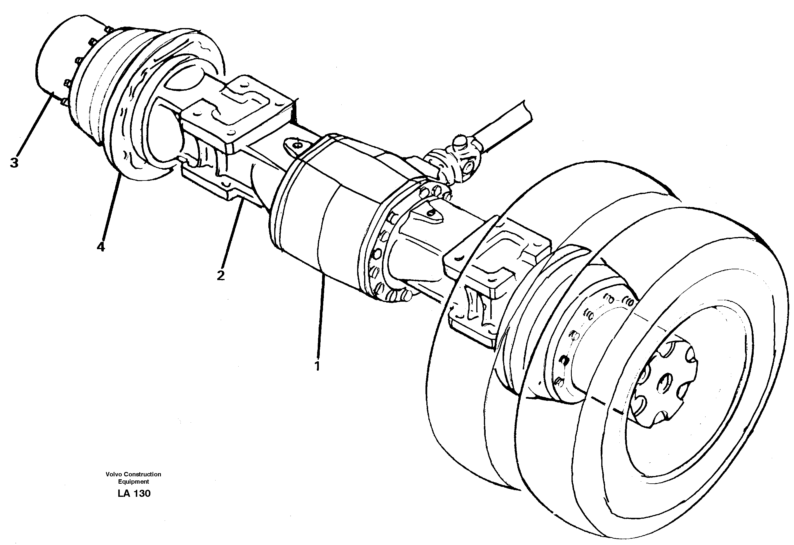 Схема запчастей Volvo EW150C - 26729 Мост задний (ось) EW150C SER NO 689-