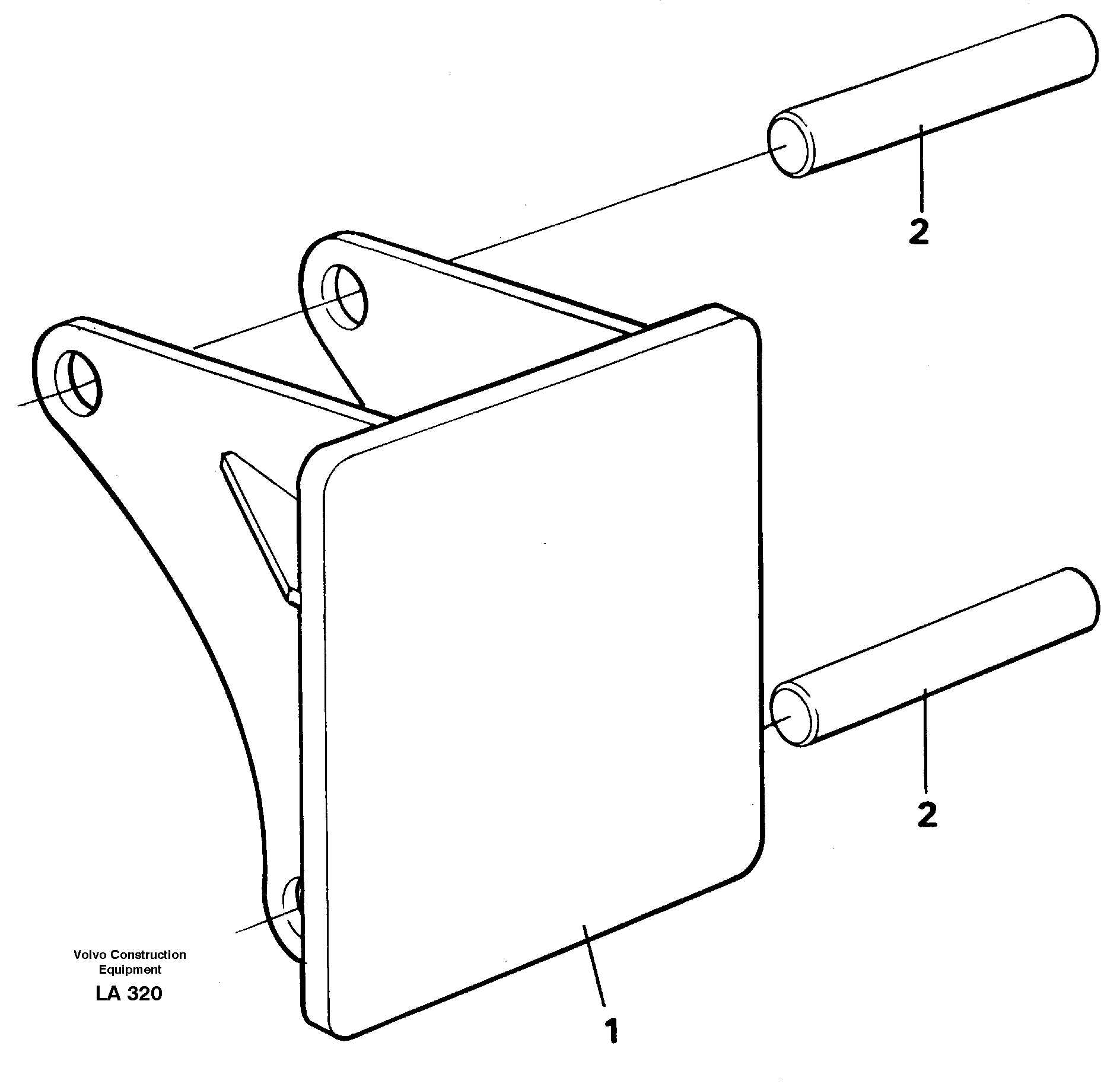 Схема запчастей Volvo EW150C - 10122 Hammer plate EW150C SER NO 689-