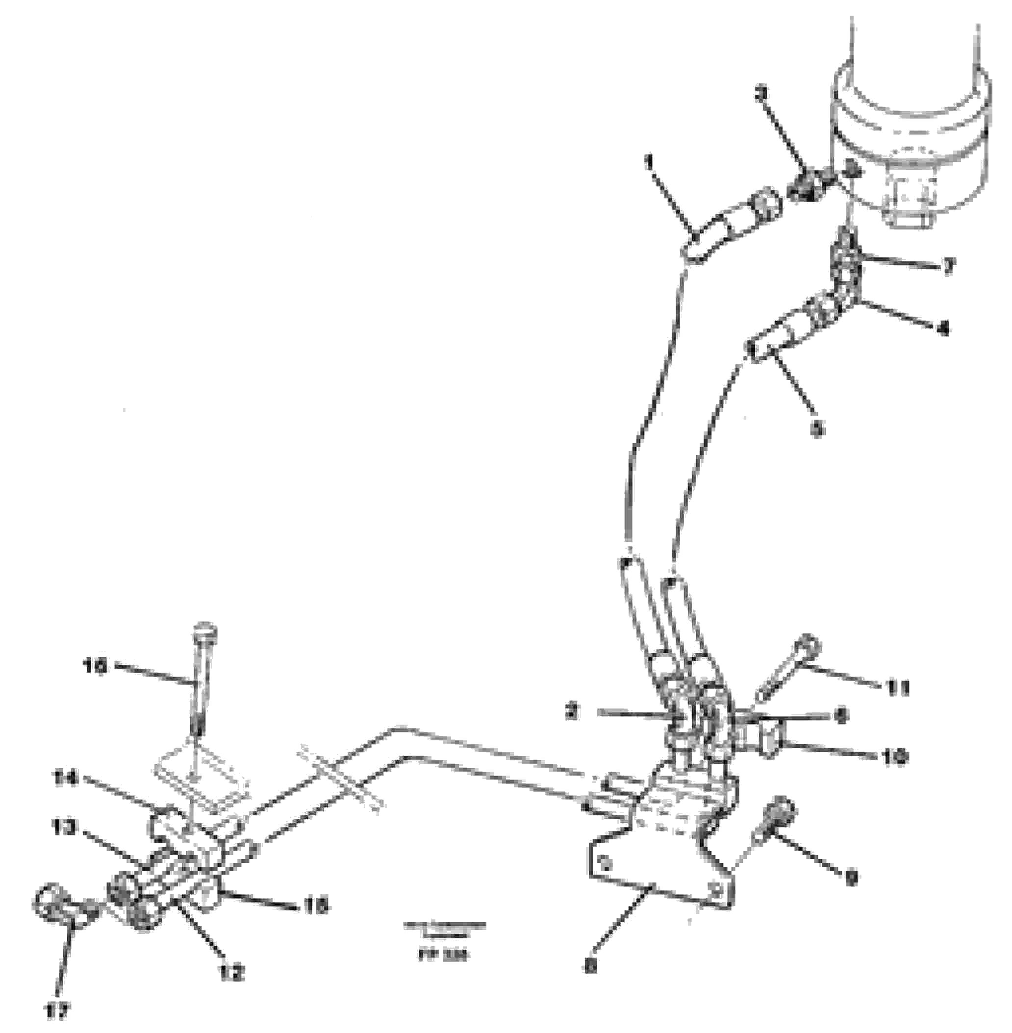 Схема запчастей Volvo EW150C - 3448 Hydraulicsystem, dozerblade,rear EW150C ?KERMAN ?KERMAN EW150C SER NO - 688