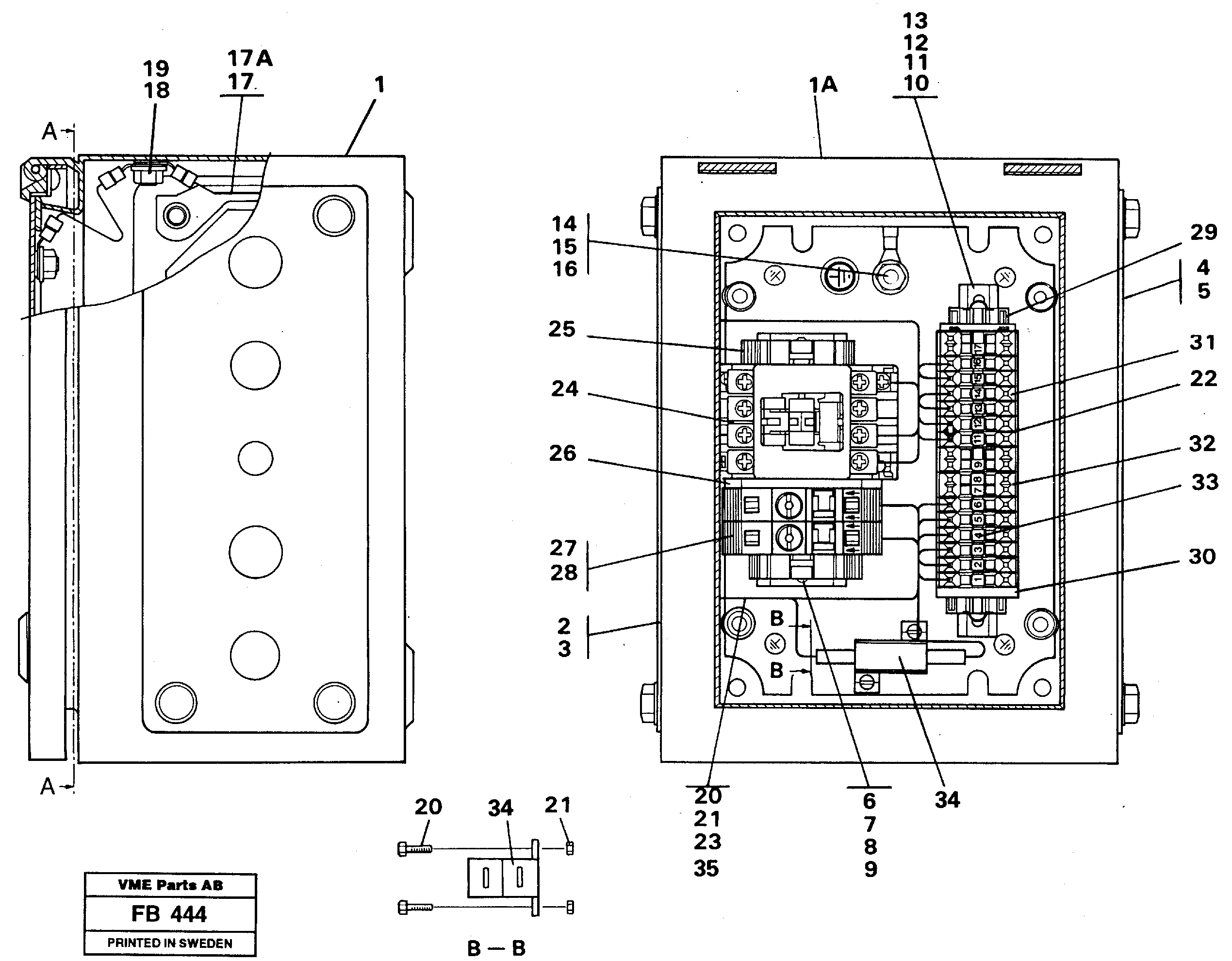 Схема запчастей Volvo EW230B - 83210 Magnet equipment Ohio, Electrical distribution unit EW230B ?KERMAN ?KERMAN EW230B