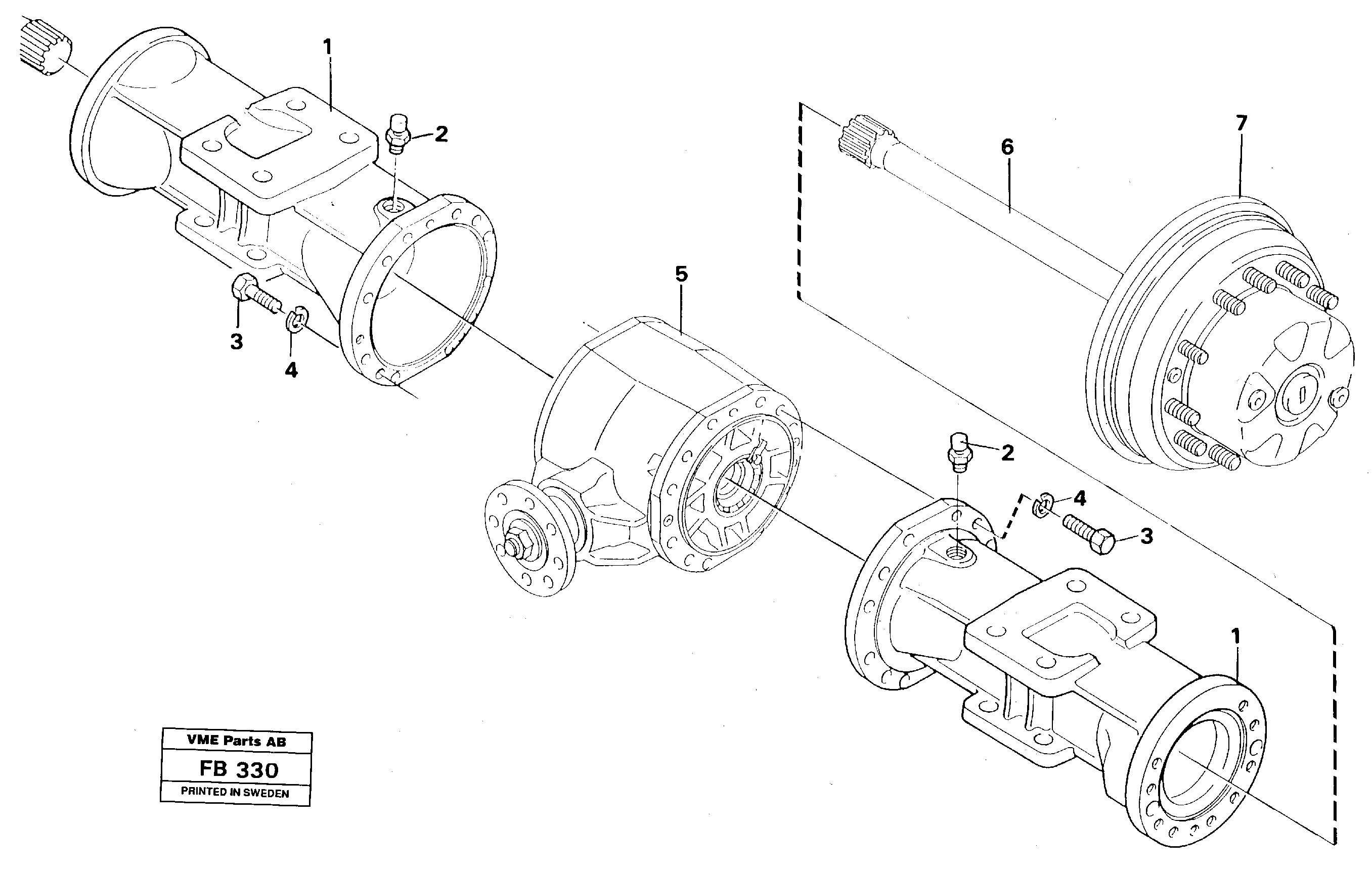 Схема запчастей Volvo EW230B - 26653 Axle beam. Rear EW230B ?KERMAN ?KERMAN EW230B