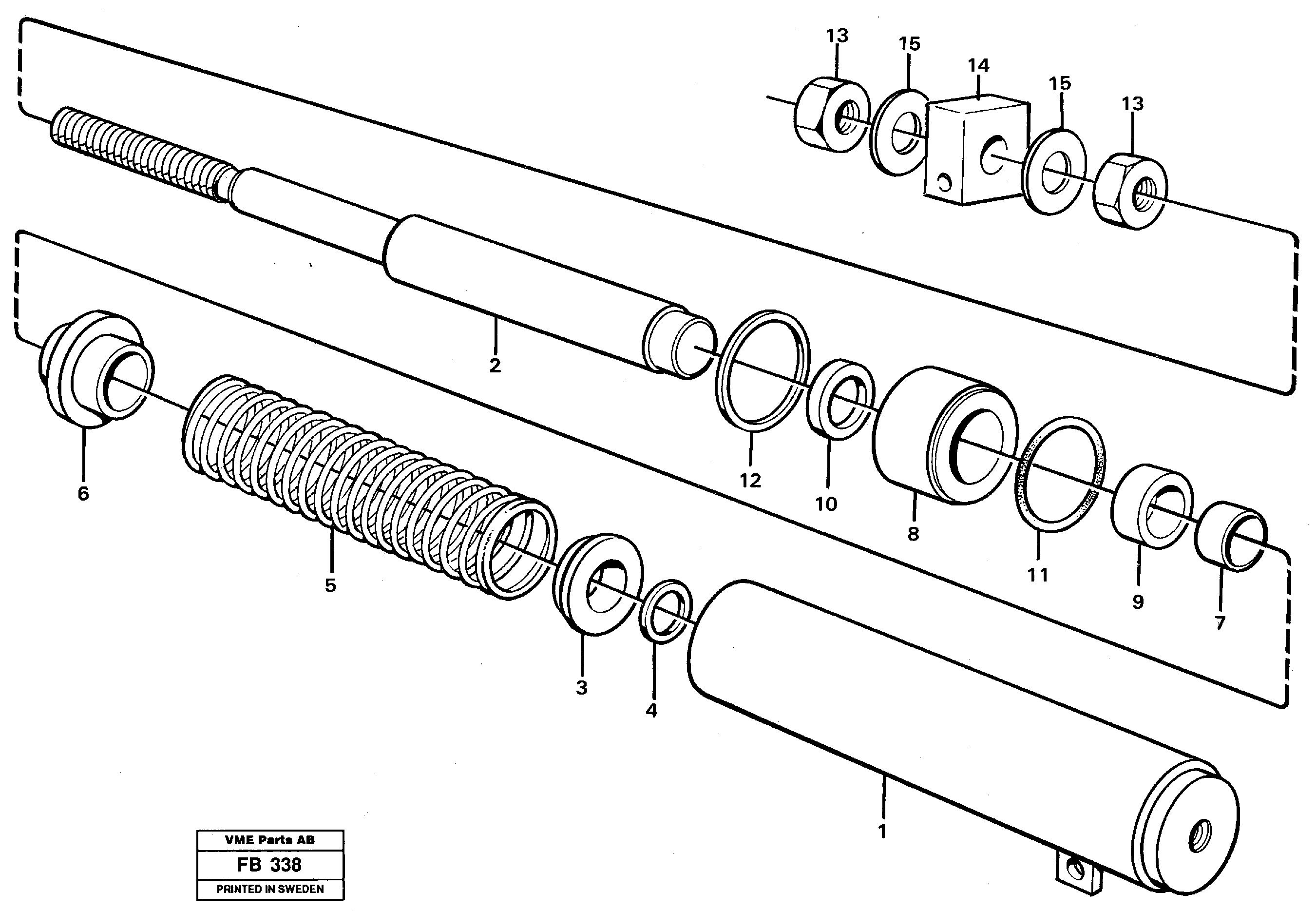 Схема запчастей Volvo EW230B - 35406 Spring cylinder EW230B ?KERMAN ?KERMAN EW230B