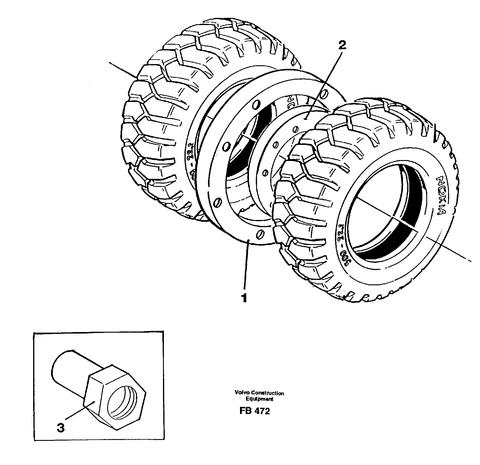 Схема запчастей Volvo EW230B - 26667 Stone guard ring EW230B ?KERMAN ?KERMAN EW230B