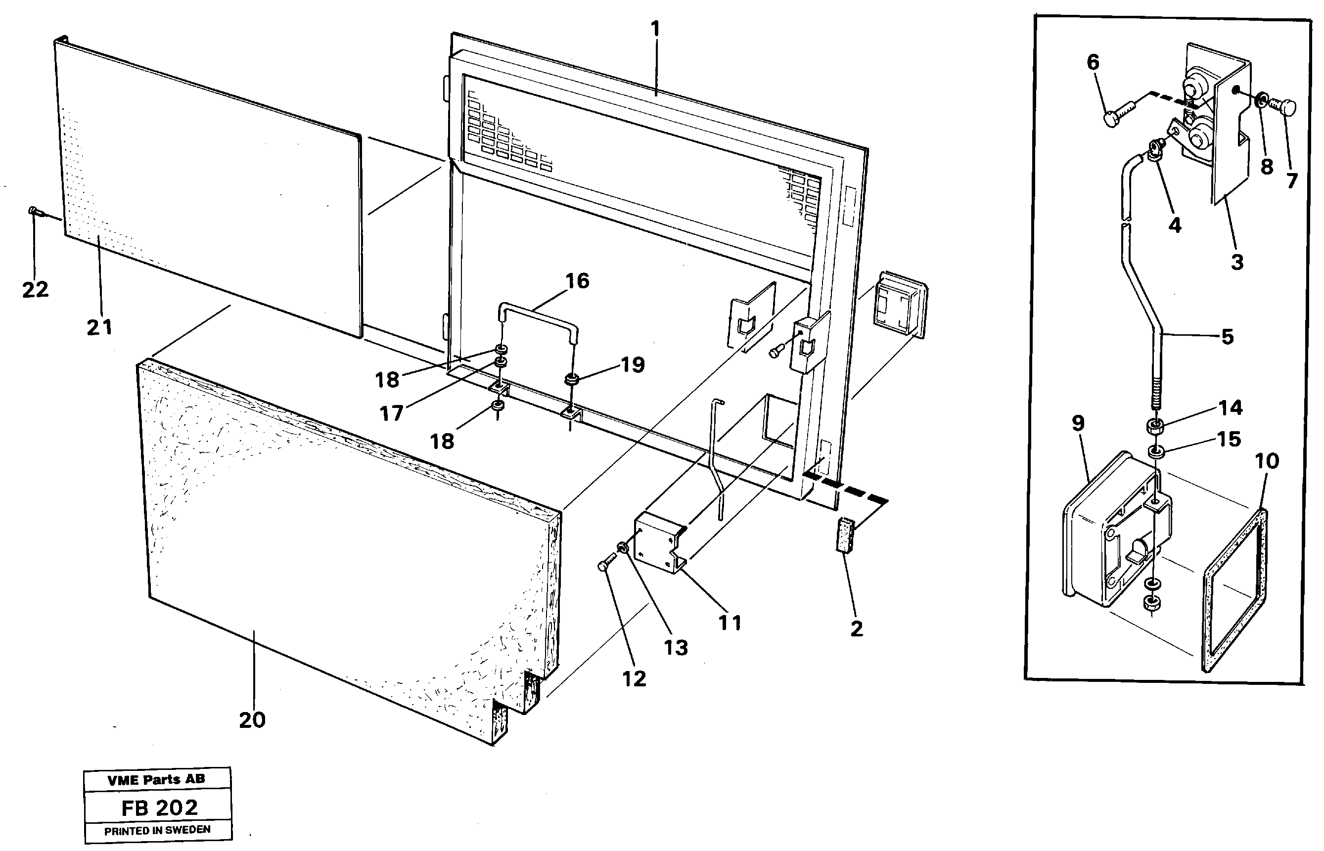 Схема запчастей Volvo EW230B - 67005 Door Rh EW230B ?KERMAN ?KERMAN EW230B