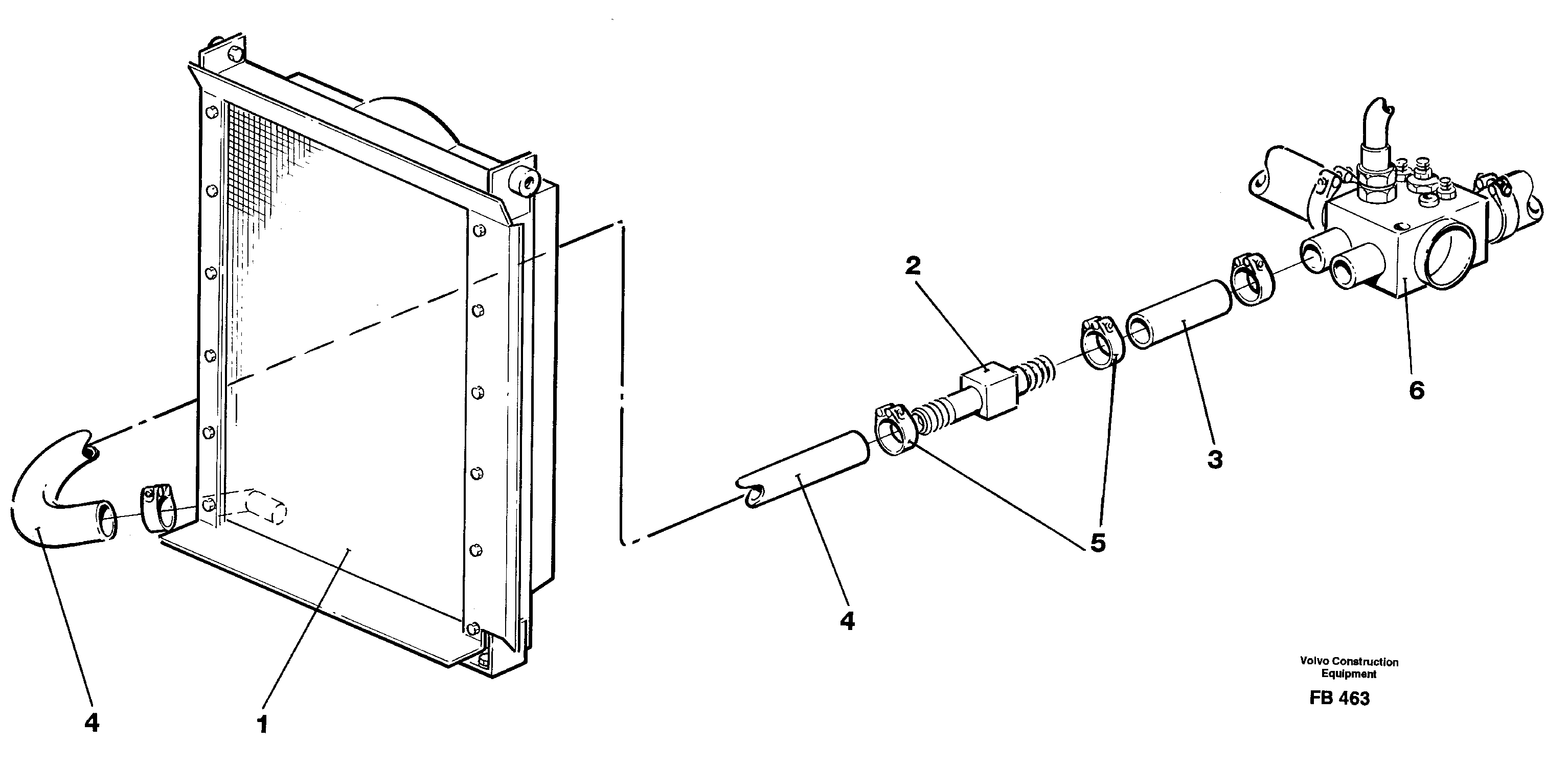 Схема запчастей Volvo EW230B - 30889 Thermostat kit EW230B ?KERMAN ?KERMAN EW230B