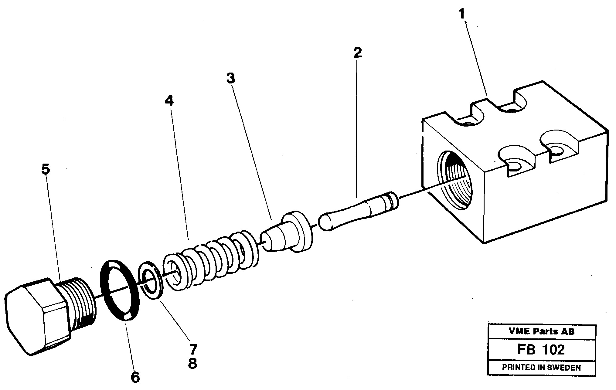 Схема запчастей Volvo EW230B - 13716 Pressure limiting valve EW230B ?KERMAN ?KERMAN EW230B