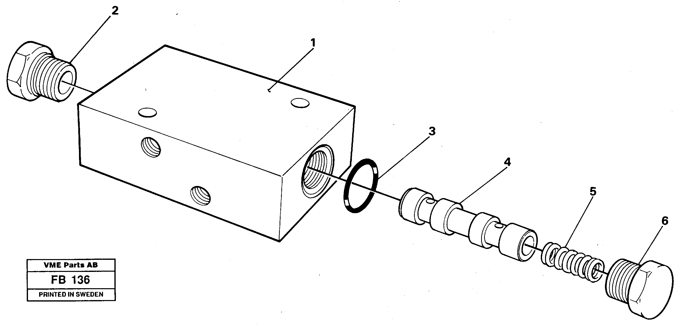 Схема запчастей Volvo EW230B - 26812 Connection valve EW230B ?KERMAN ?KERMAN EW230B