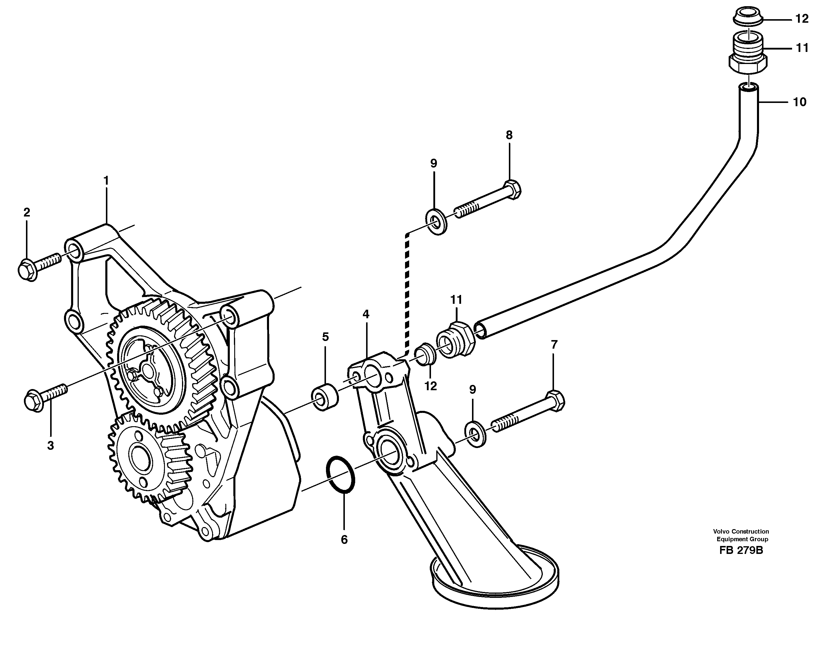 Схема запчастей Volvo EW230B - 104796 Система масляной смазки EW230B ?KERMAN ?KERMAN EW230B