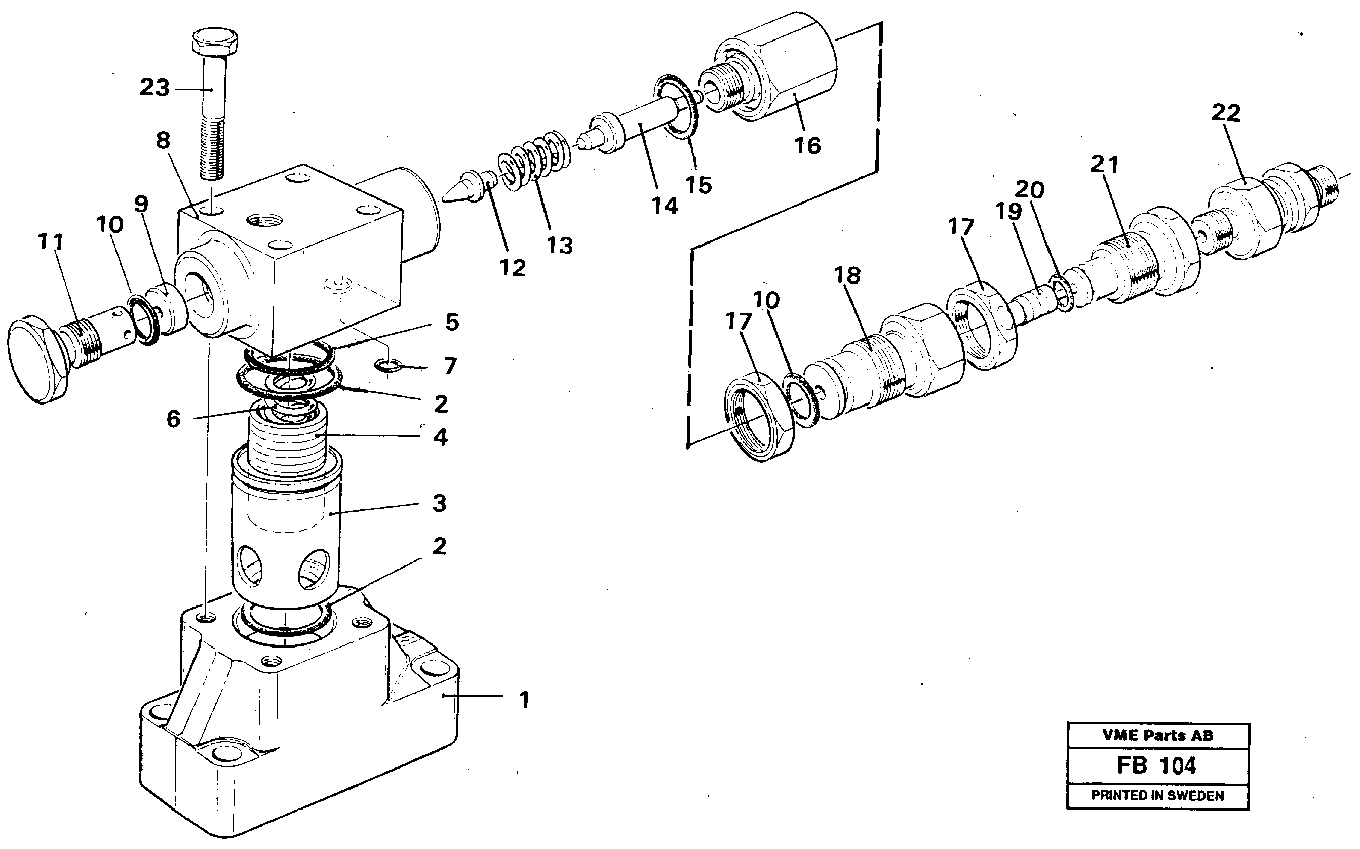 Схема запчастей Volvo EW230B - 31245 Pressure limiting valve EW230B ?KERMAN ?KERMAN EW230B