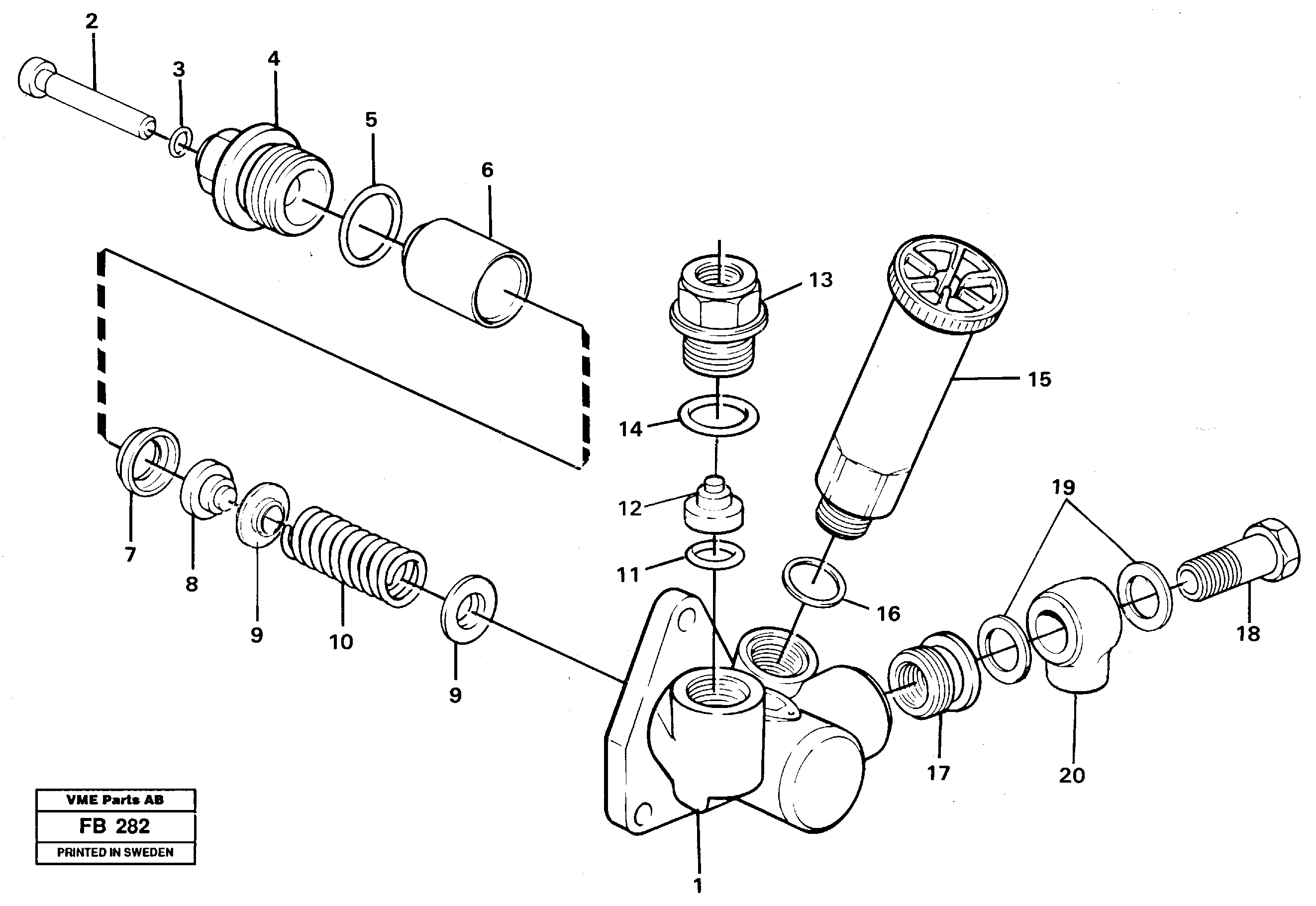 Схема запчастей Volvo EW230B - 100622 Feed pump EW230B ?KERMAN ?KERMAN EW230B