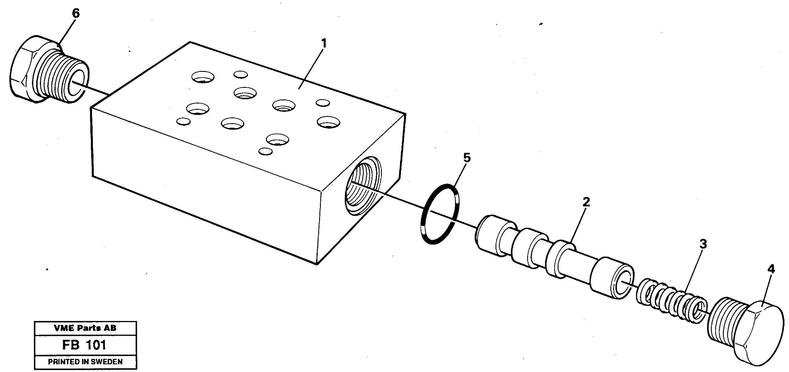 Схема запчастей Volvo EW230B - 6741 High speed valve EW230B ?KERMAN ?KERMAN EW230B