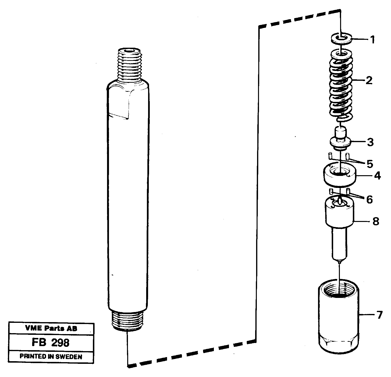 Схема запчастей Volvo EW230B - 65512 Форсунка топливная (инжектор) EW230B ?KERMAN ?KERMAN EW230B