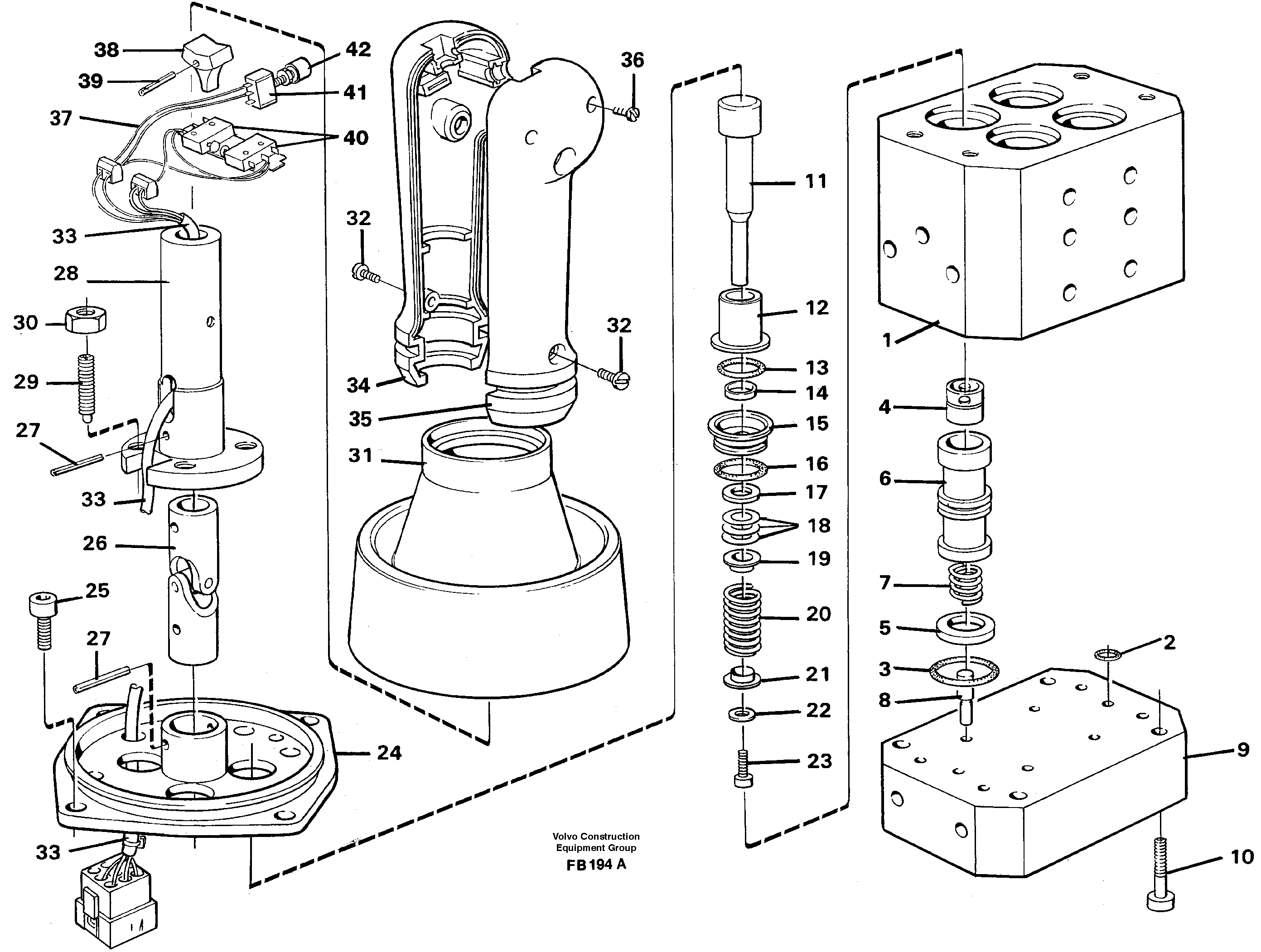 Схема запчастей Volvo EW230B - 30766 Control pressure valve EW230B ?KERMAN ?KERMAN EW230B