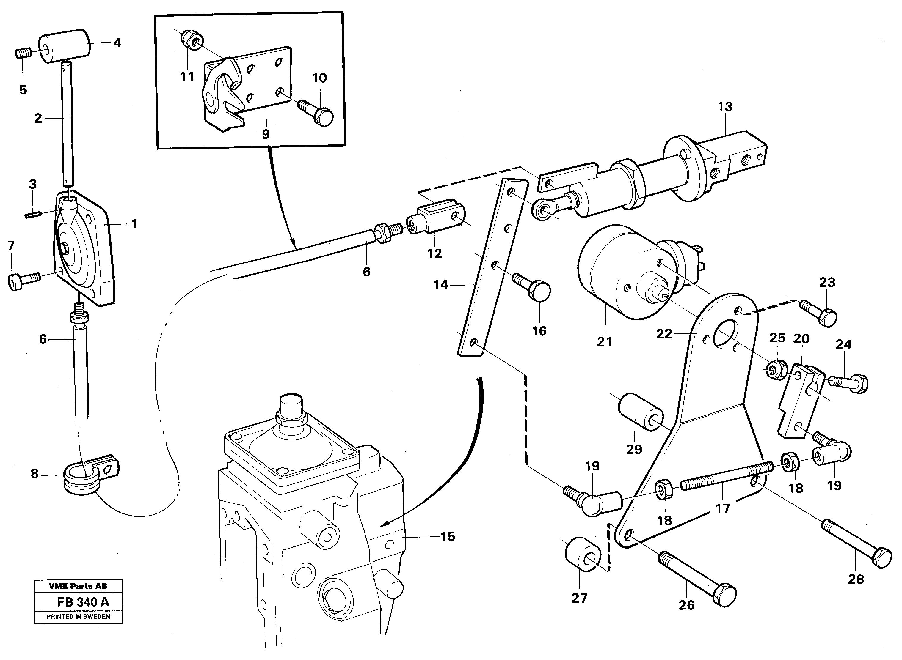 Схема запчастей Volvo EW230B - 32989 Throttle control EW230B ?KERMAN ?KERMAN EW230B