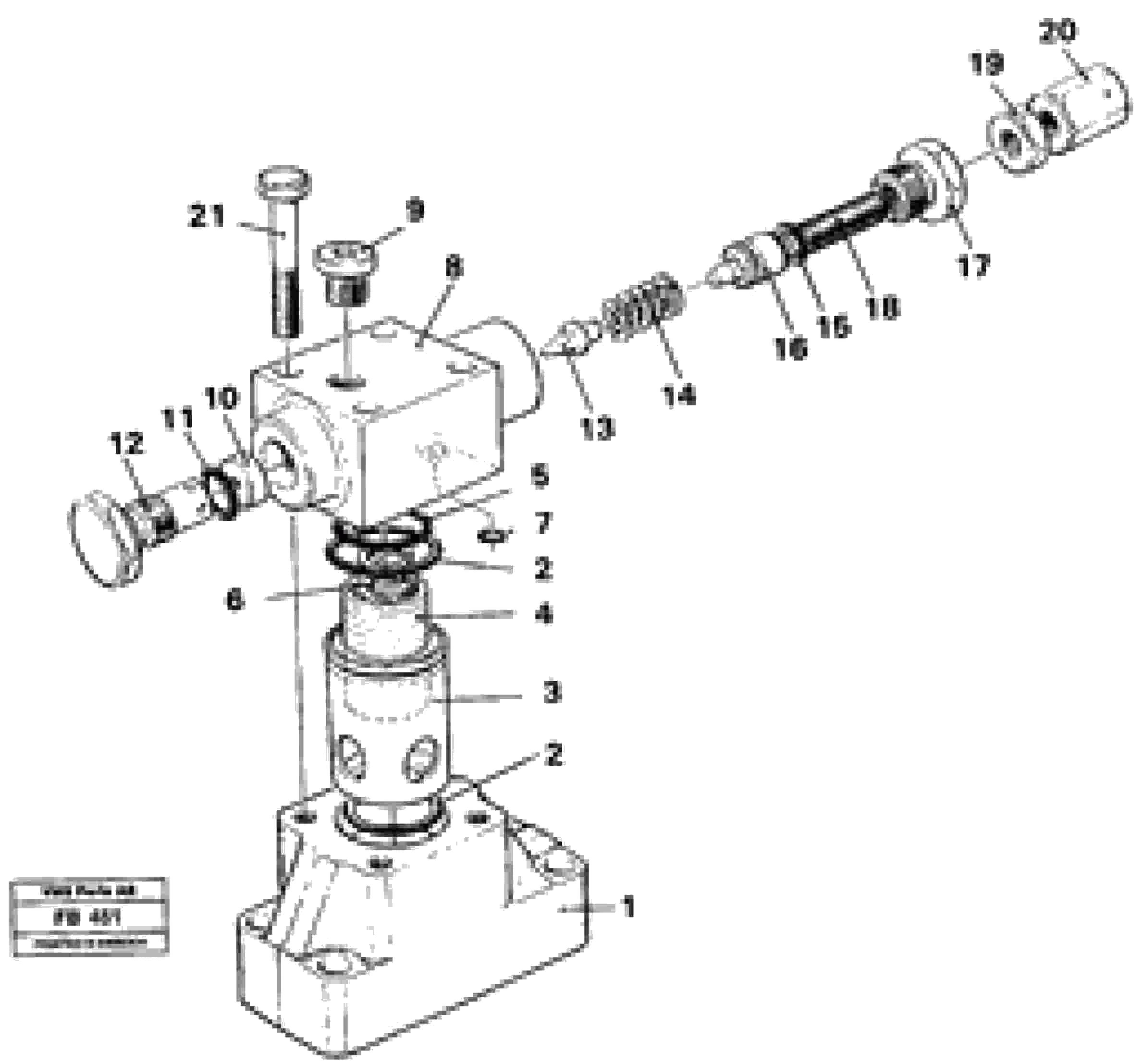 Схема запчастей Volvo EW230B - 28600 Magnet equipment Ohio/almhult Pressure limiting valve EW230B ?KERMAN ?KERMAN EW230B