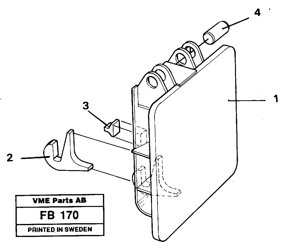 Схема запчастей Volvo EW230B - 489 Hammer plate EW230B ?KERMAN ?KERMAN EW230B