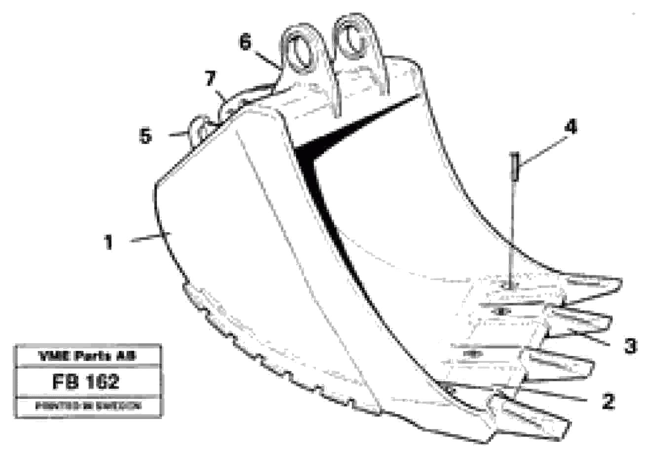 Схема запчастей Volvo EW230B - 1569 Buckets, direct fitting with cast cutting edges EW230B ?KERMAN ?KERMAN EW230B