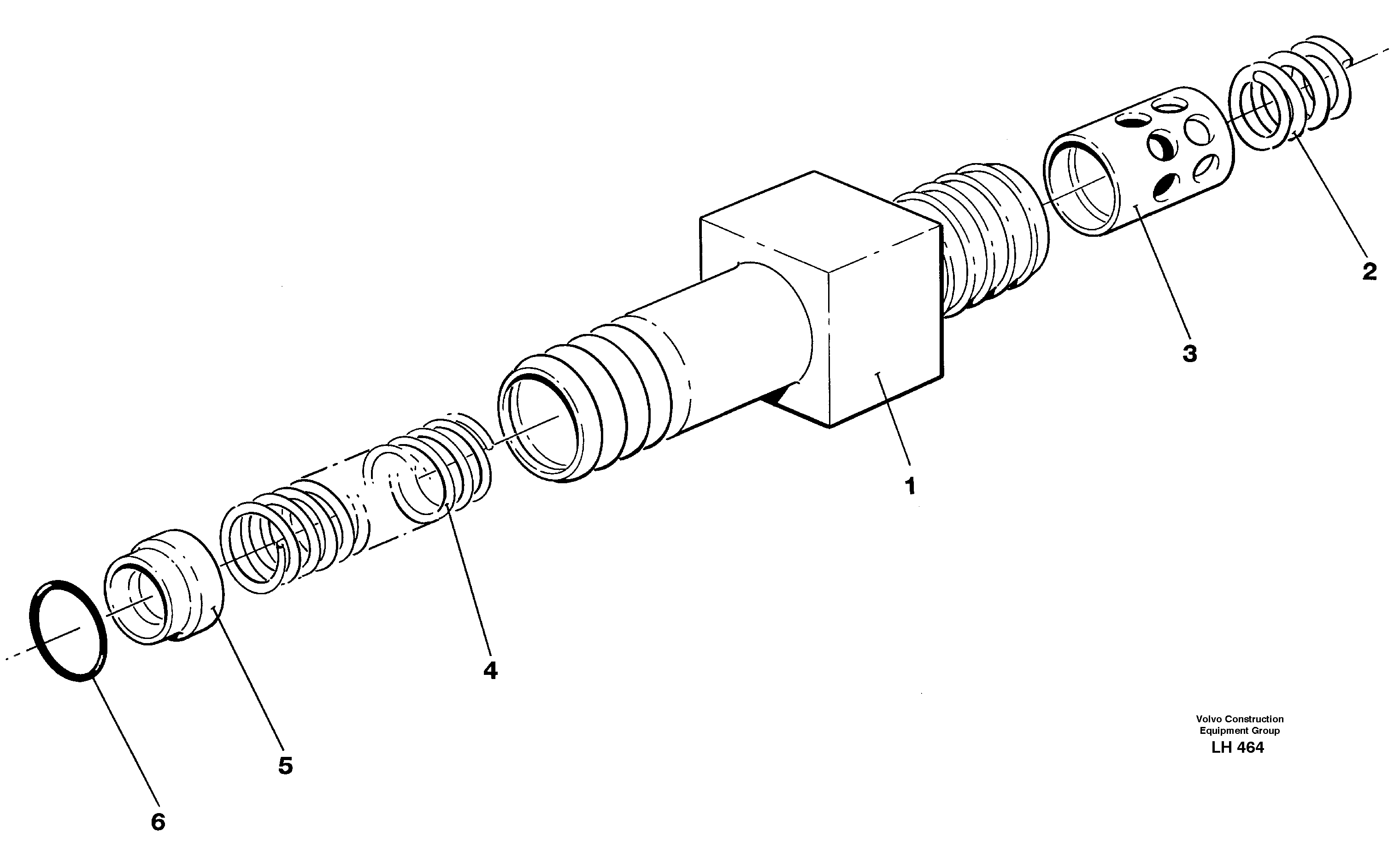 Схема запчастей Volvo EW230B - 29522 Thermostatic valve EW230B SER NO 1736-