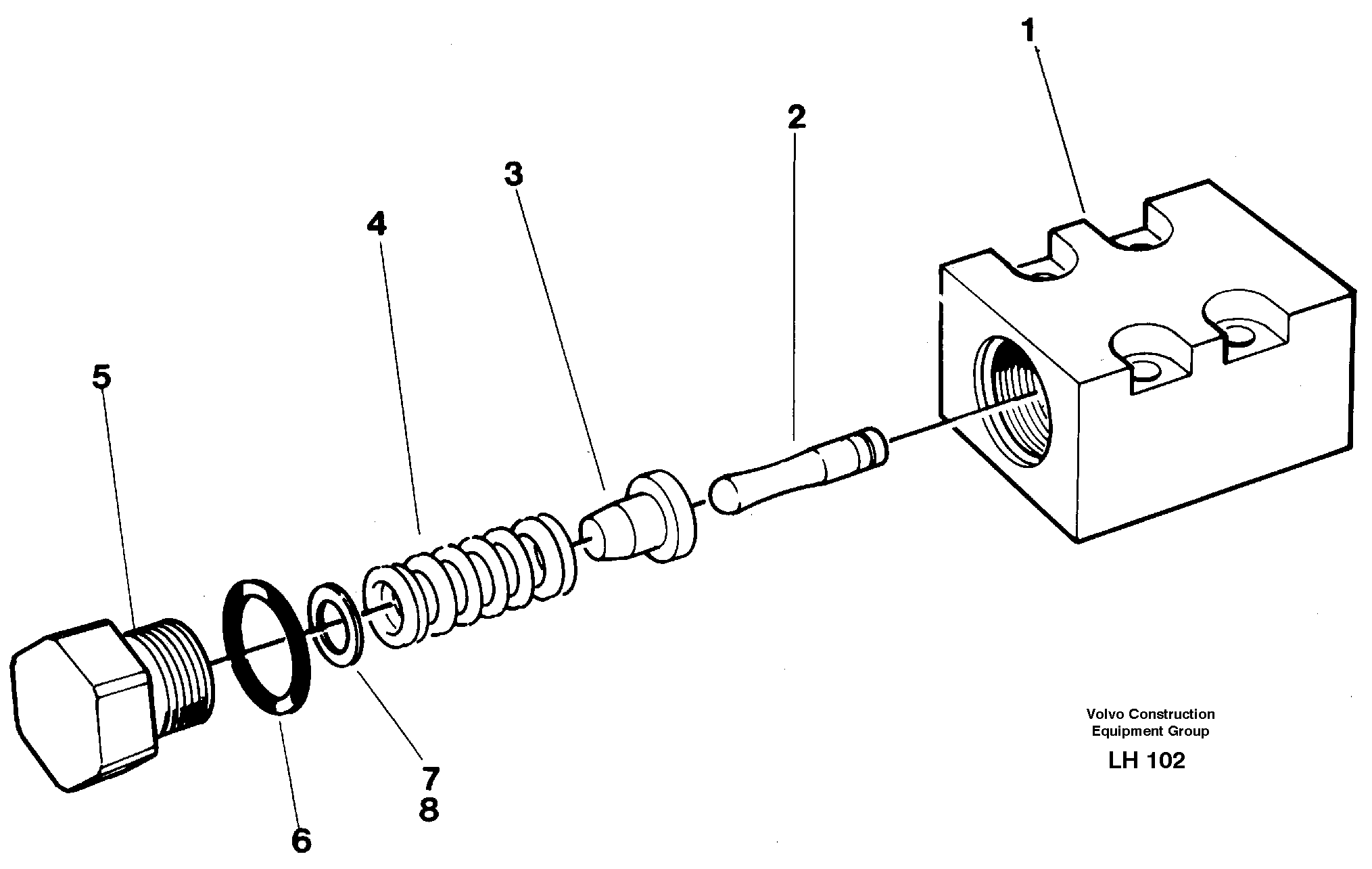 Схема запчастей Volvo EW230B - 13377 Pressure limiting valve EW230B SER NO 1736-