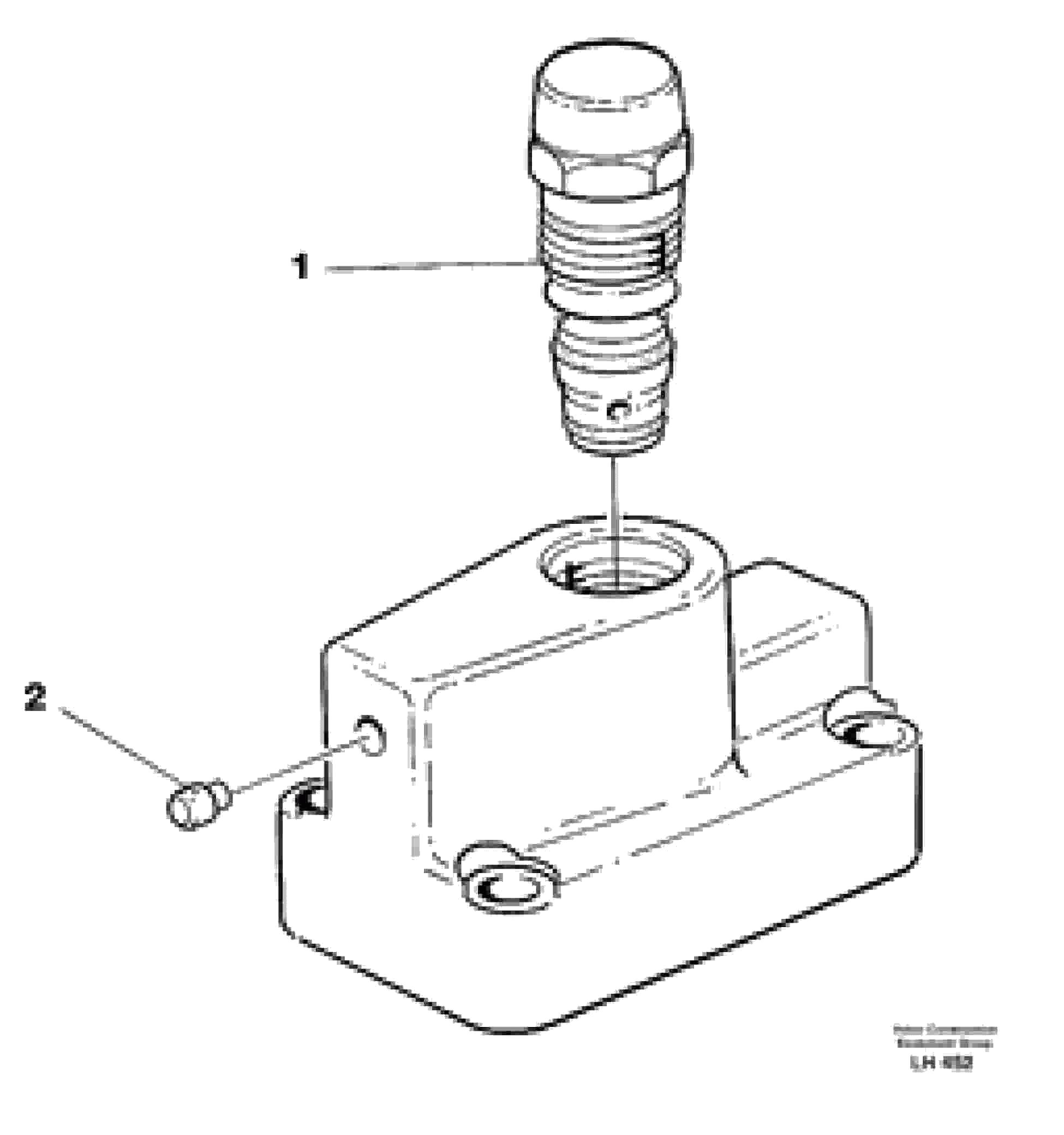 Схема запчастей Volvo EW230B - 30313 Pressure limiting valve EW230B SER NO 1736-