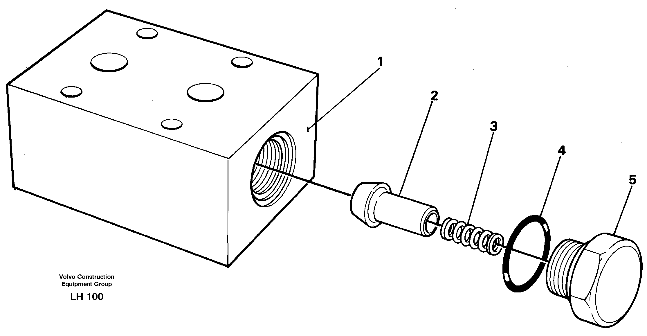 Схема запчастей Volvo EW230B - 38081 Anticavitation valve EW230B SER NO 1736-