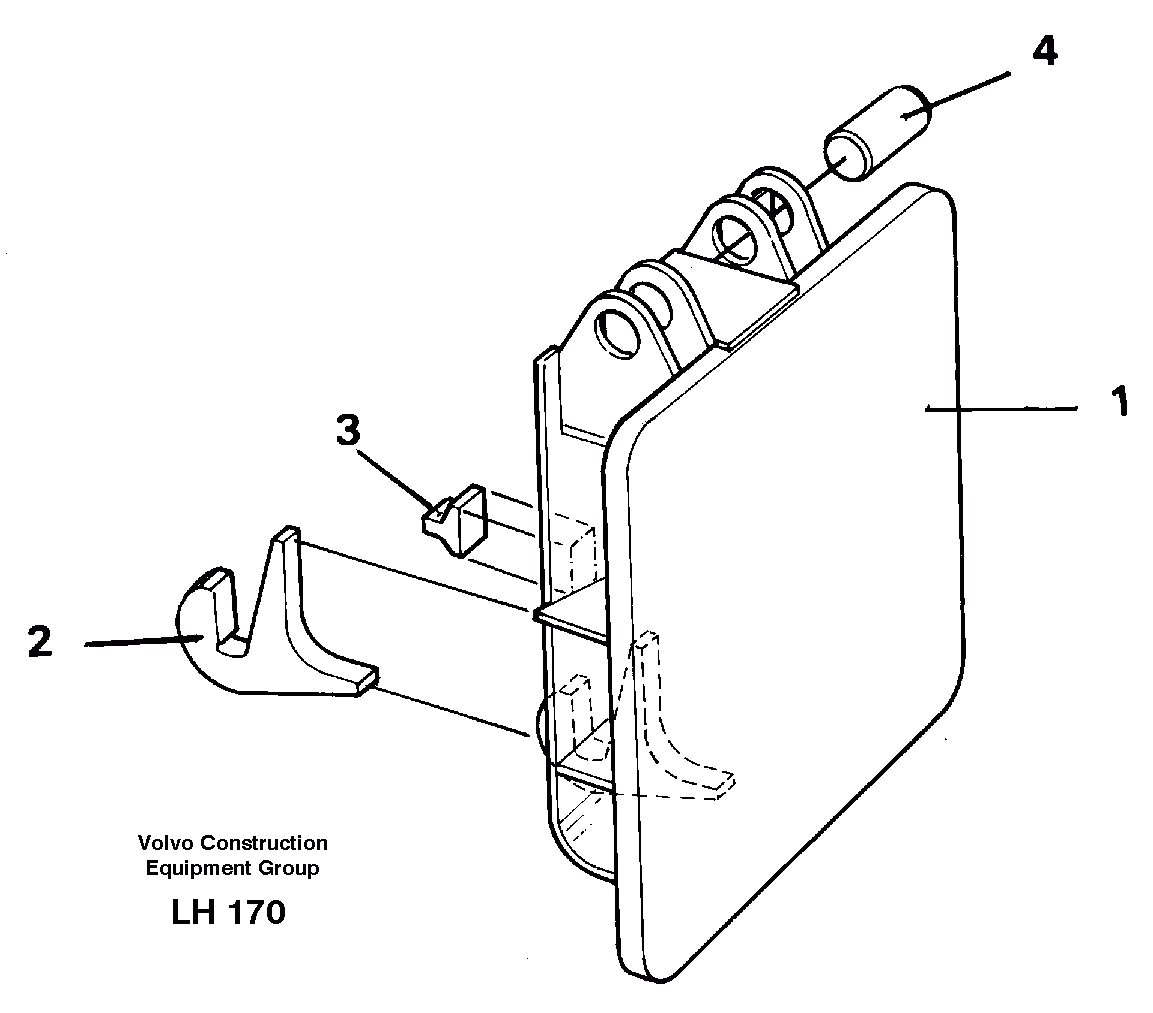 Схема запчастей Volvo EW230B - 10478 Hammer plate EW230B SER NO 1736-