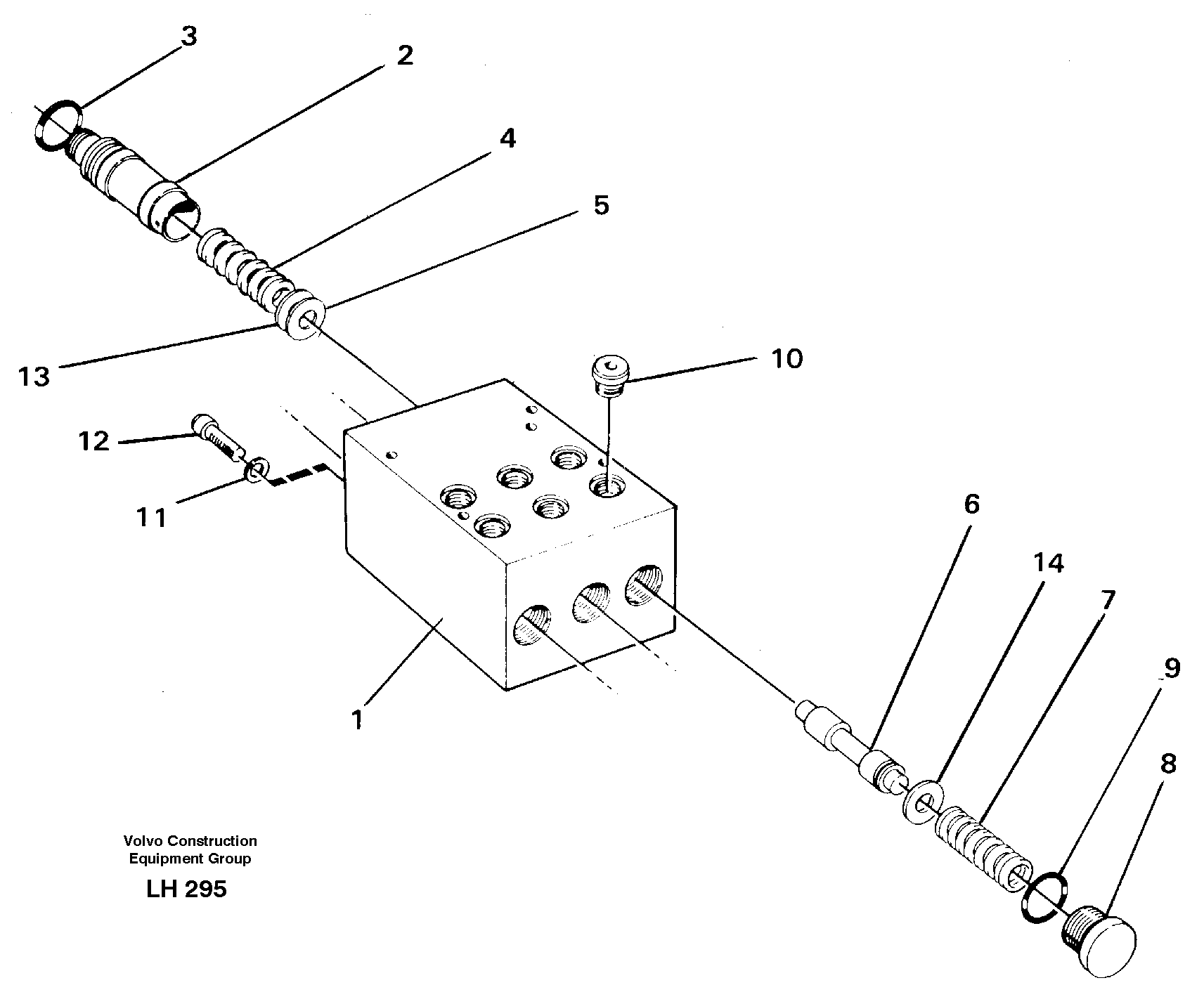 Схема запчастей Volvo EW230B - 13951 Pedal valve EW230B SER NO 1736-