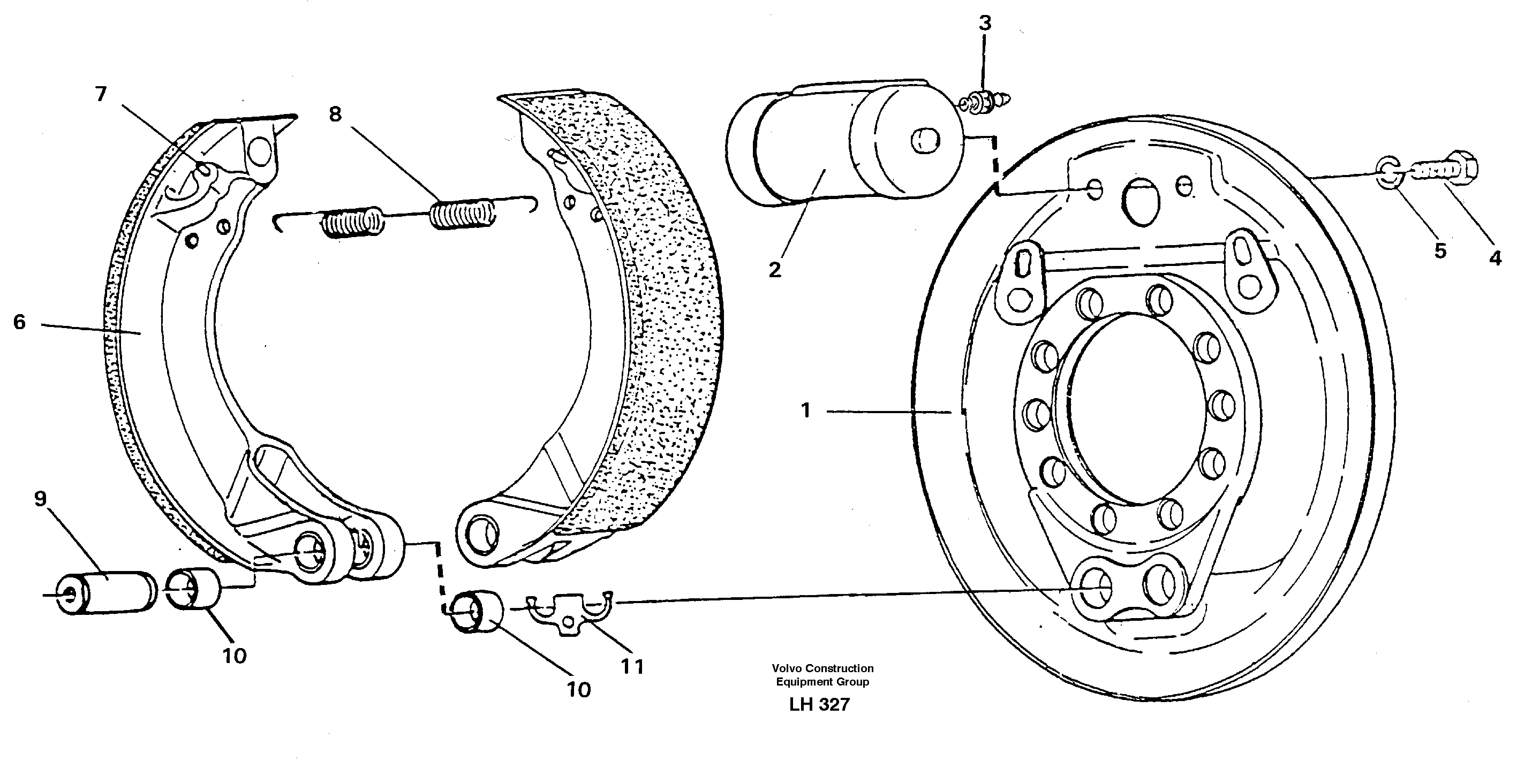 Схема запчастей Volvo EW230B - 57503 Тормоз парковочный EW230B SER NO 1736-