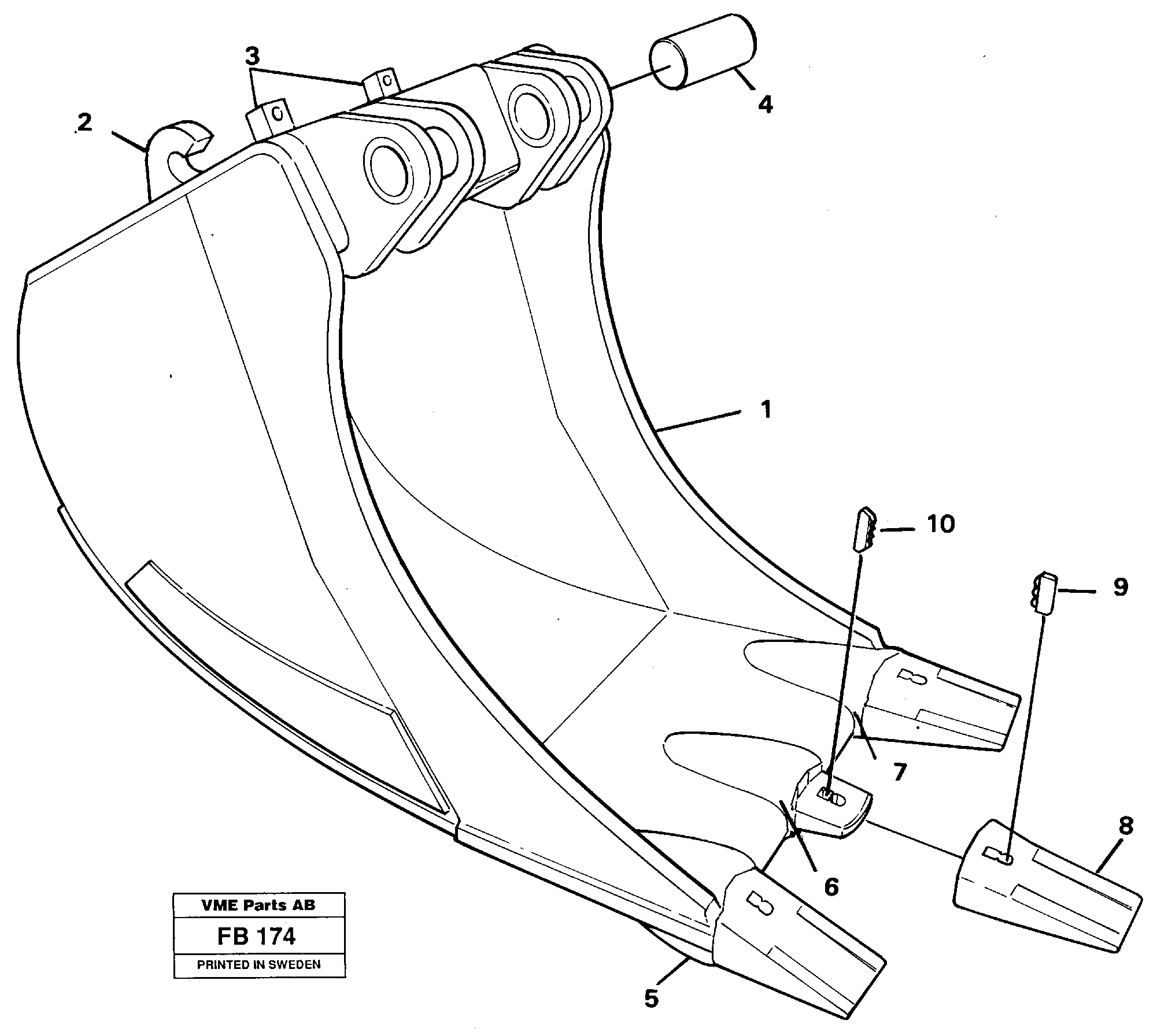 Схема запчастей Volvo EW230B - 28612 Cable bucket EW230B ?KERMAN ?KERMAN EW230B