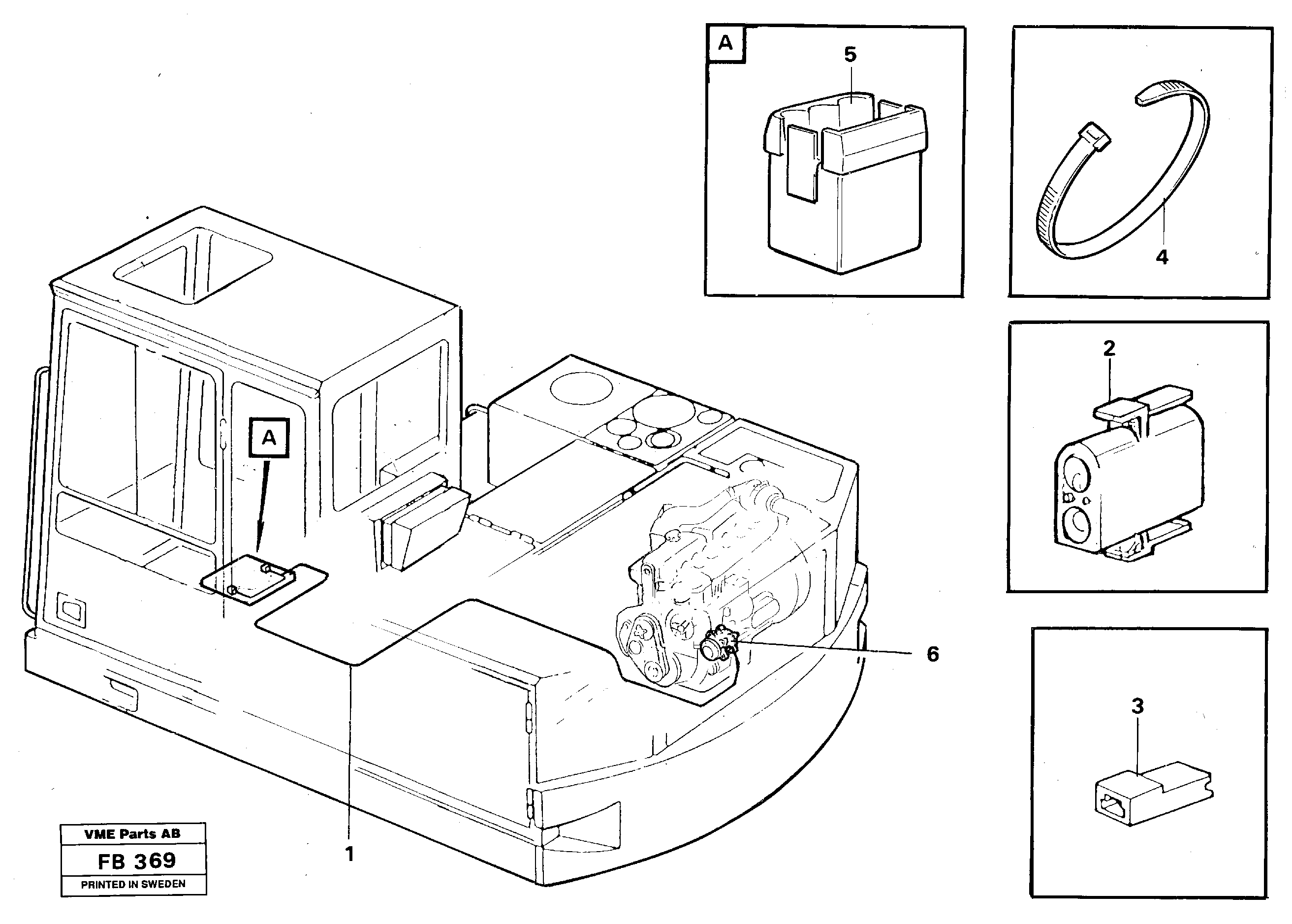 Схема запчастей Volvo EW230B - 33681 Electric installation for Compressor EW230B ?KERMAN ?KERMAN EW230B