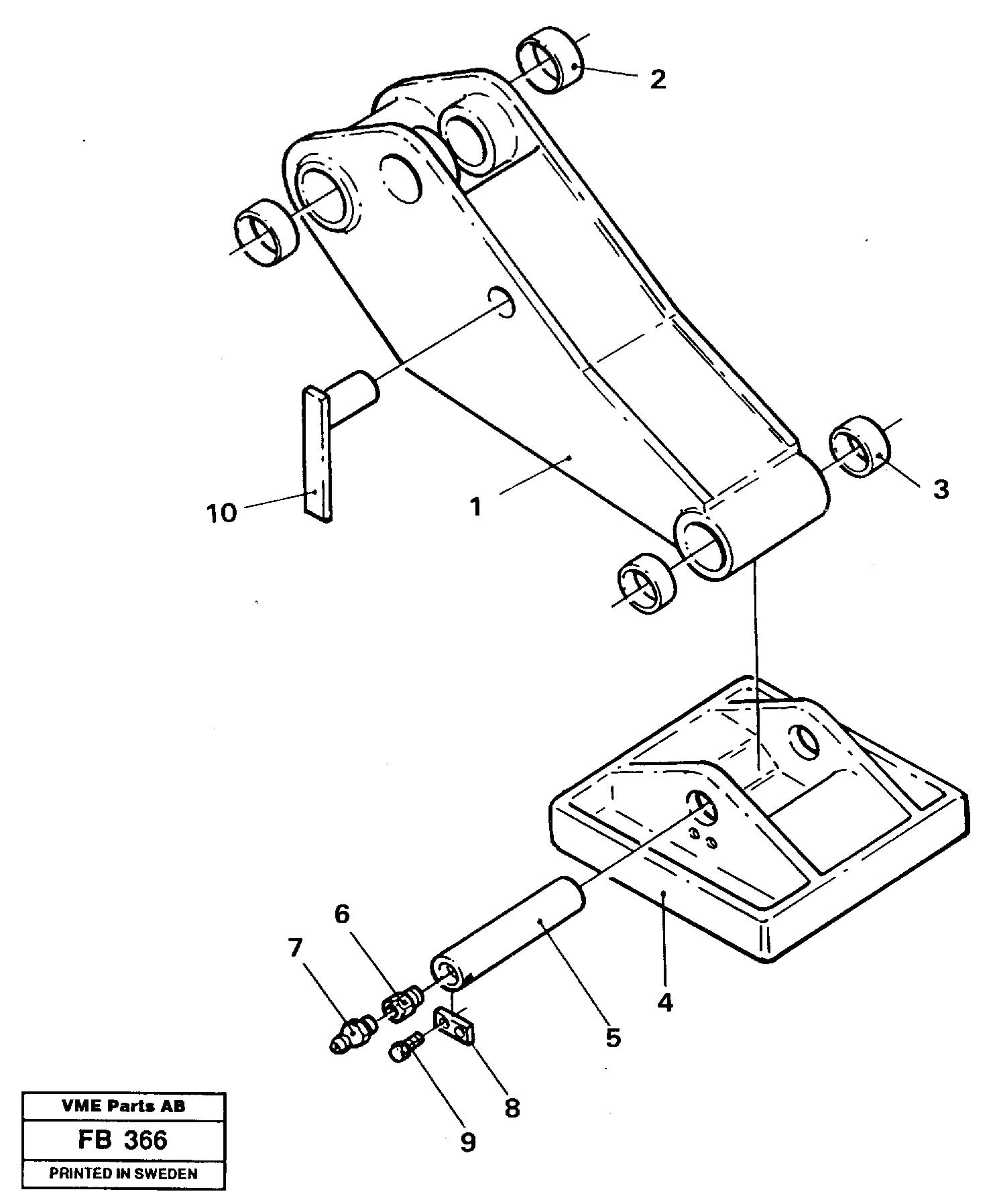 Схема запчастей Volvo EW230B - 28618 Outrigger Flexible plates EW230B ?KERMAN ?KERMAN EW230B