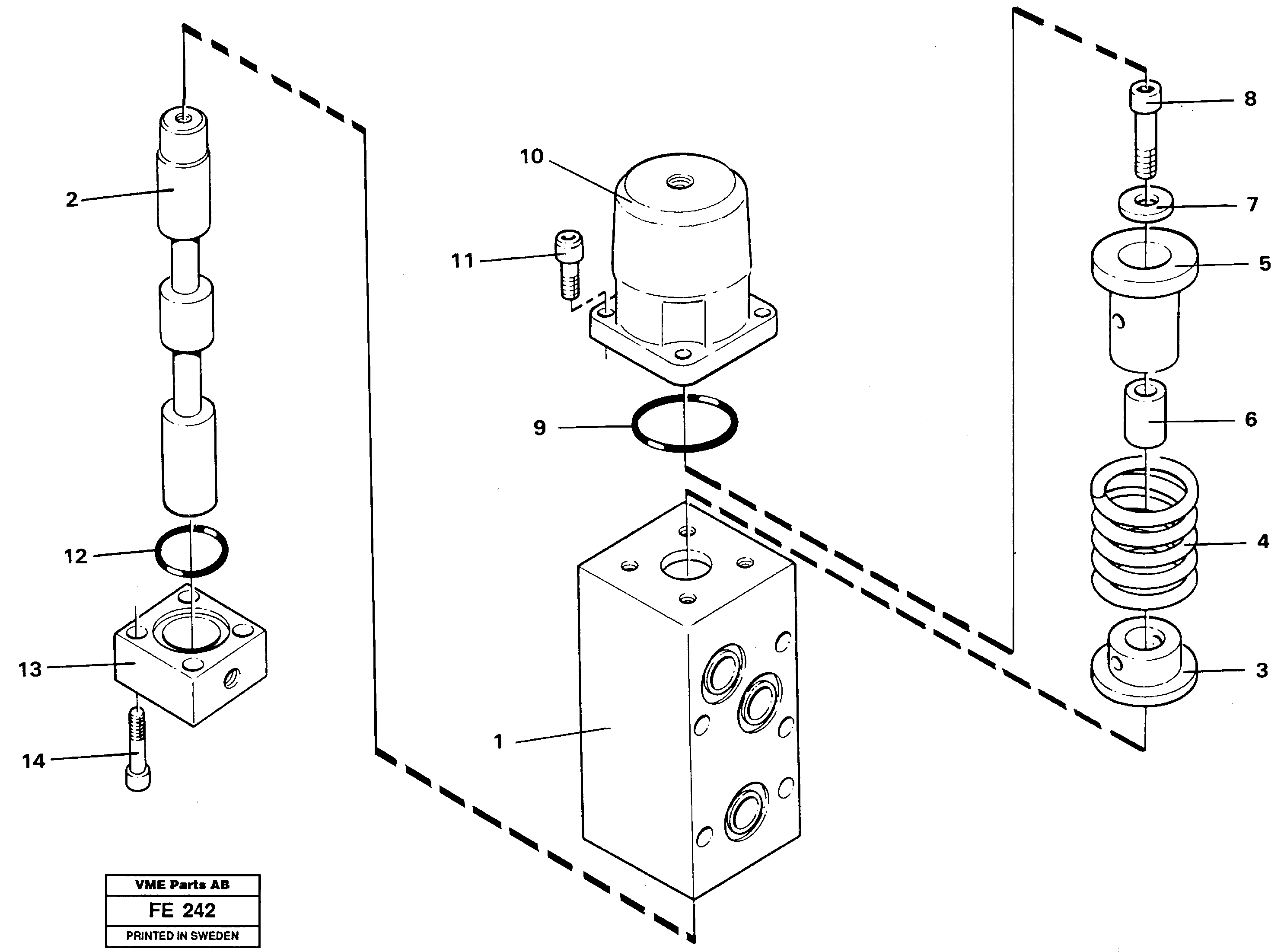 Схема запчастей Volvo EC620 - 28591 Float position valve EC620 ?KERMAN ?KERMAN EC620 SER NO - 445