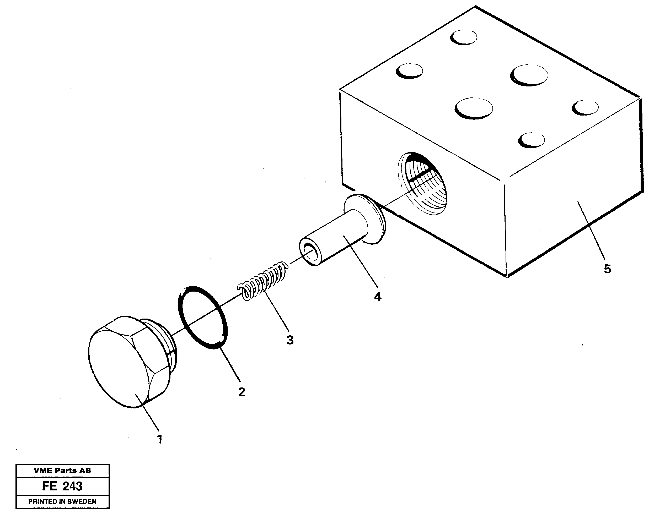 Схема запчастей Volvo EC620 - 31261 Anticavitation valve EC620 ?KERMAN ?KERMAN EC620 SER NO - 445