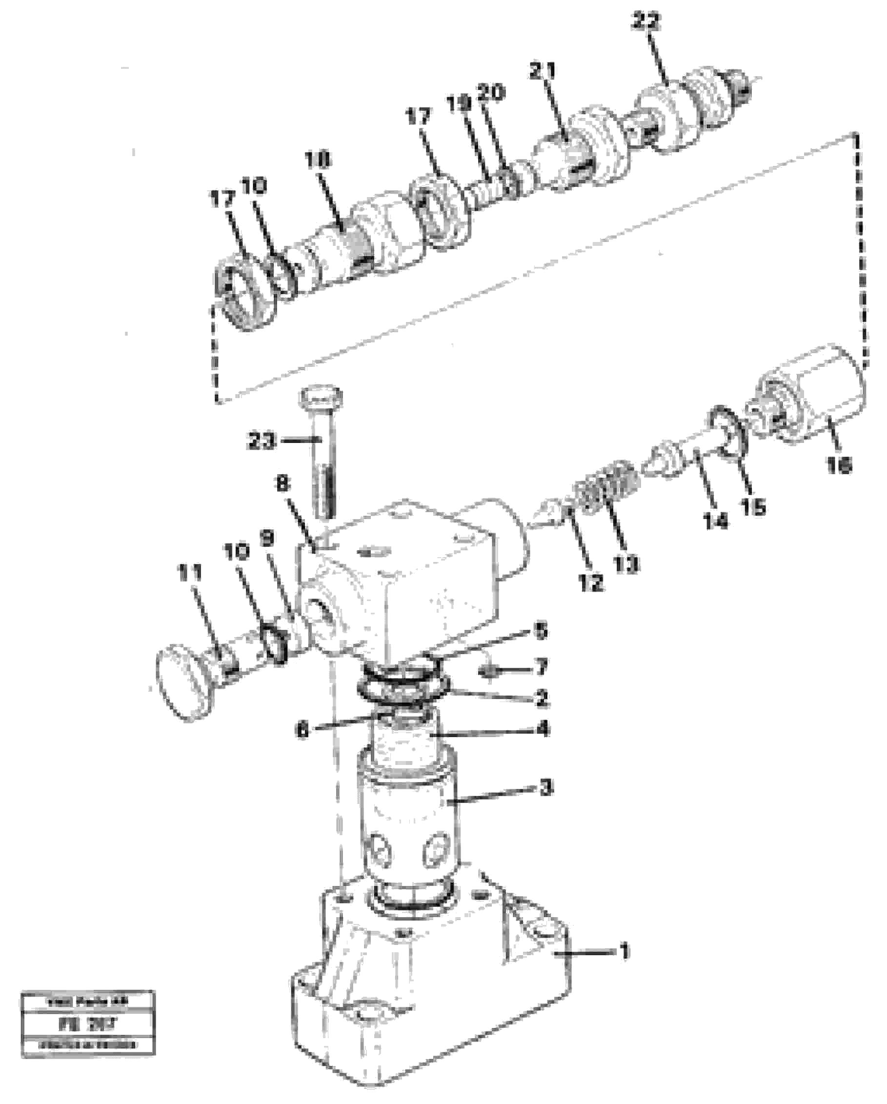 Схема запчастей Volvo EC620 - 31280 Pressure limiting valve EC620 ?KERMAN ?KERMAN EC620 SER NO - 445