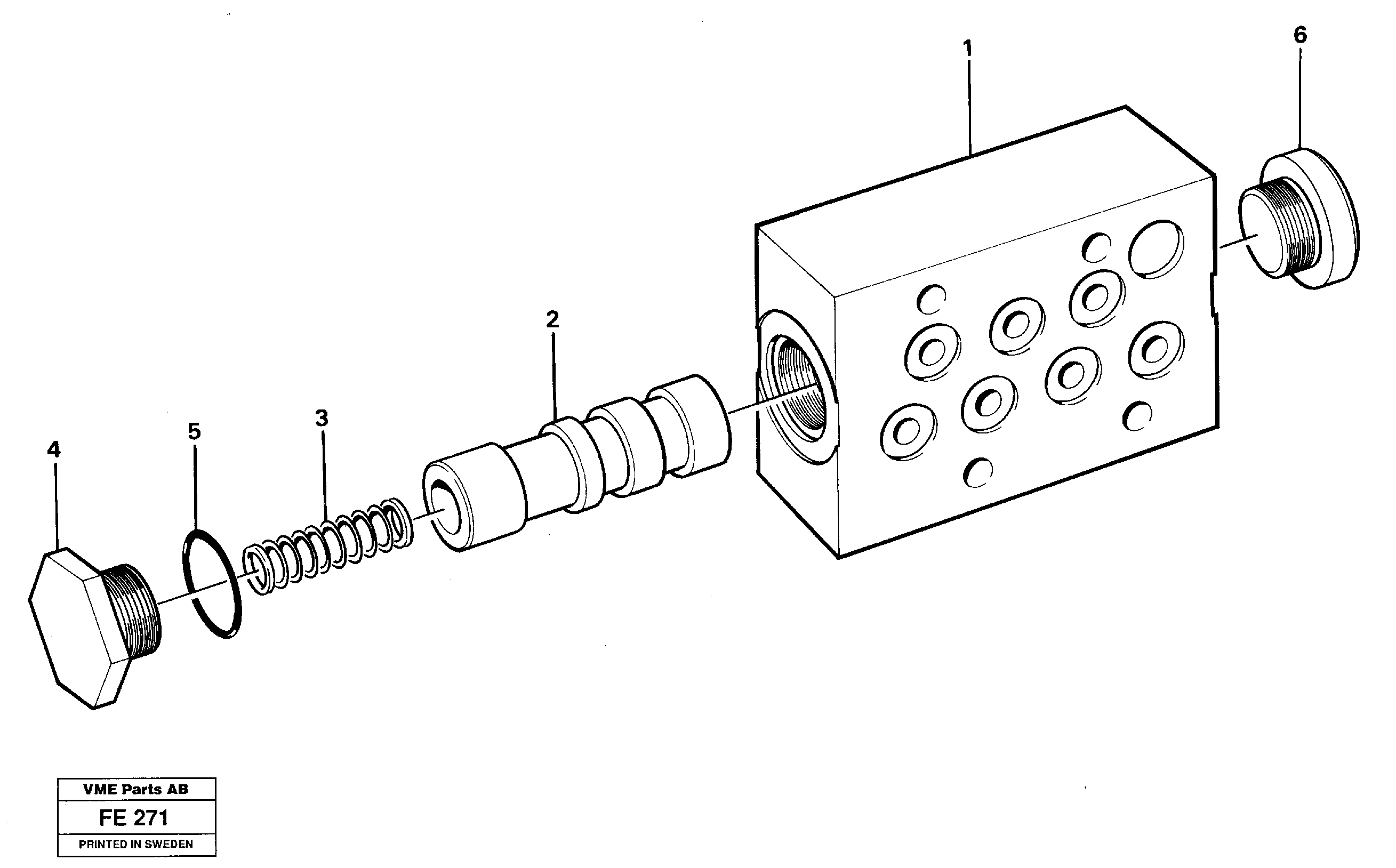 Схема запчастей Volvo EC620 - 8658 High speed valve EC620 ?KERMAN ?KERMAN EC620 SER NO - 445