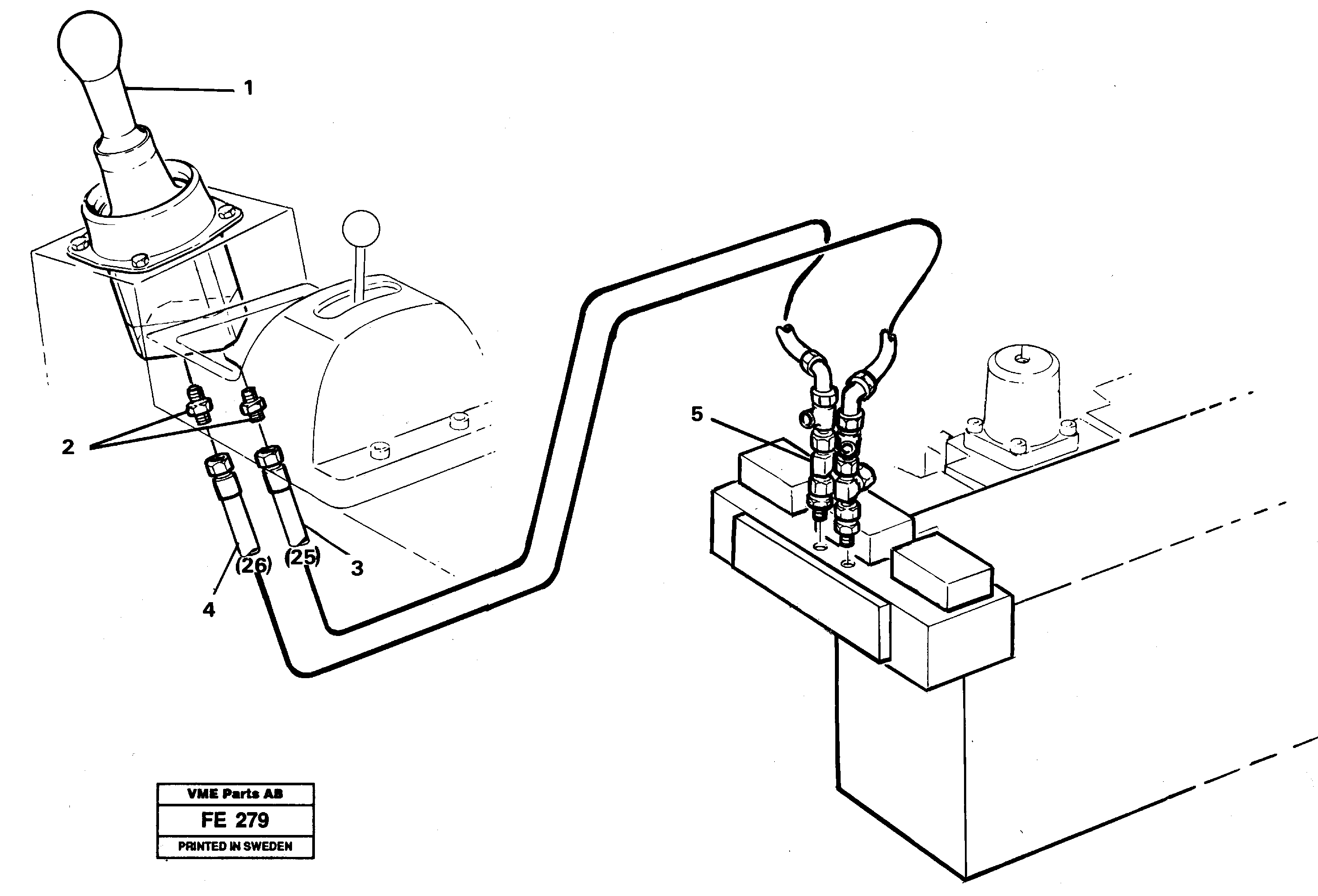 Схема запчастей Volvo EC620 - 26702 Servo hydraulics, bucket EC620 ?KERMAN ?KERMAN EC620 SER NO - 445