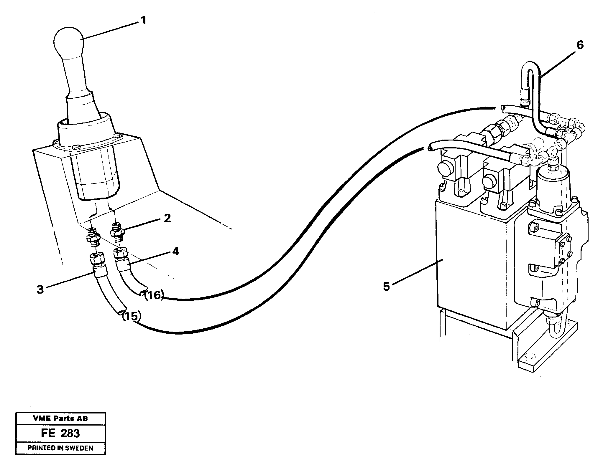 Схема запчастей Volvo EC620 - 26703 Servo hydraulics, slewing EC620 ?KERMAN ?KERMAN EC620 SER NO - 445