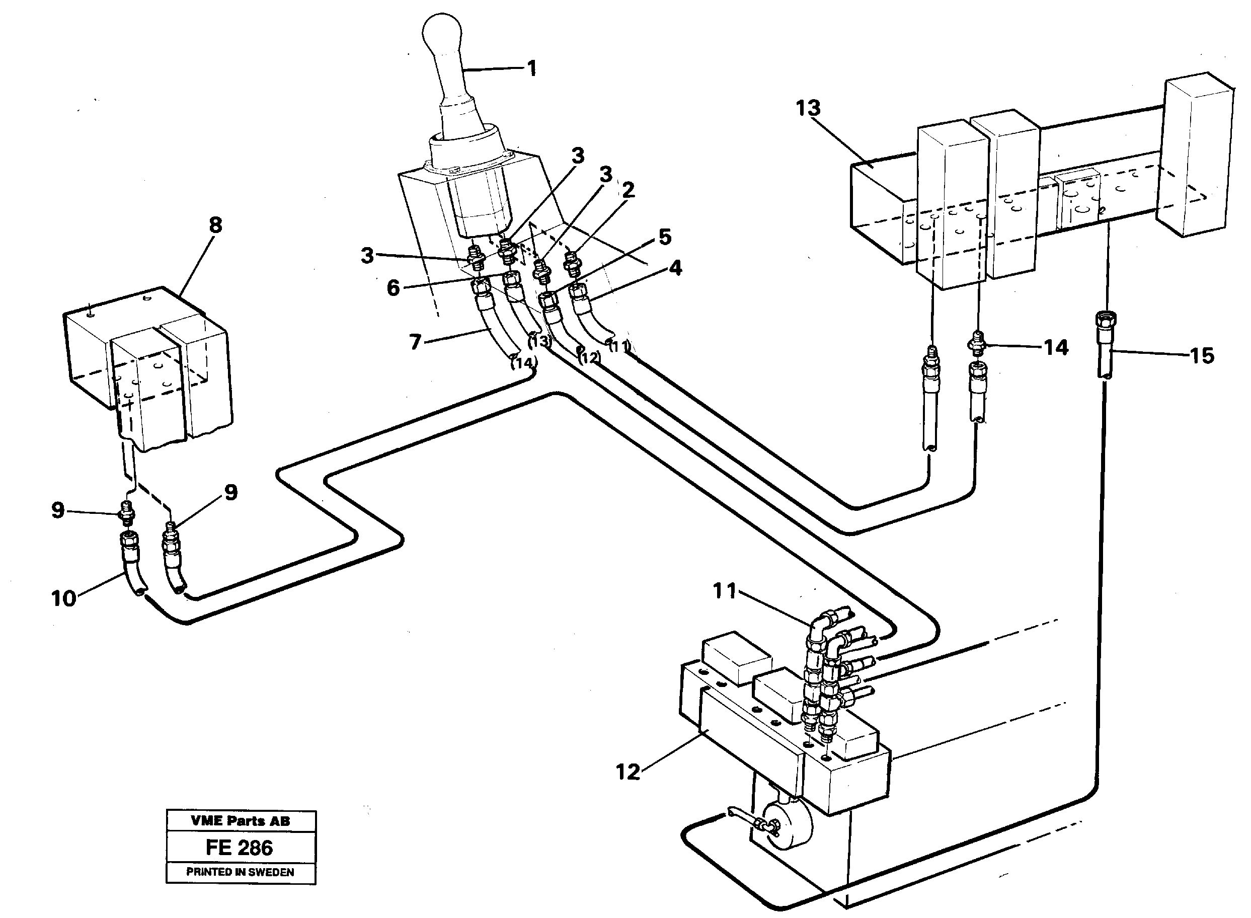 Схема запчастей Volvo EC620 - 26704 Servo hydraulics, dipper arm EC620 ?KERMAN ?KERMAN EC620 SER NO - 445