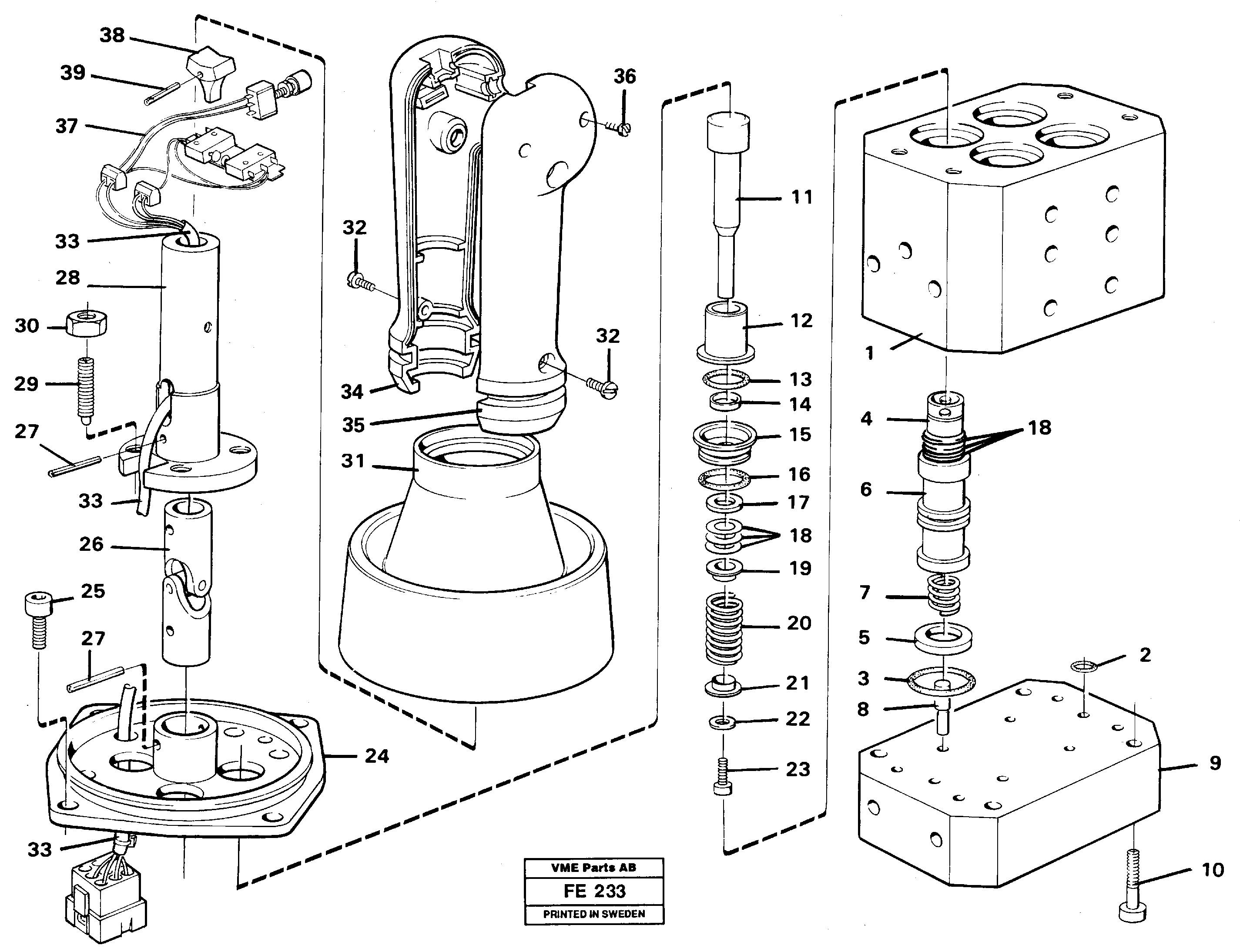 Схема запчастей Volvo EC620 - 31286 Control pressure valve EC620 ?KERMAN ?KERMAN EC620 SER NO - 445