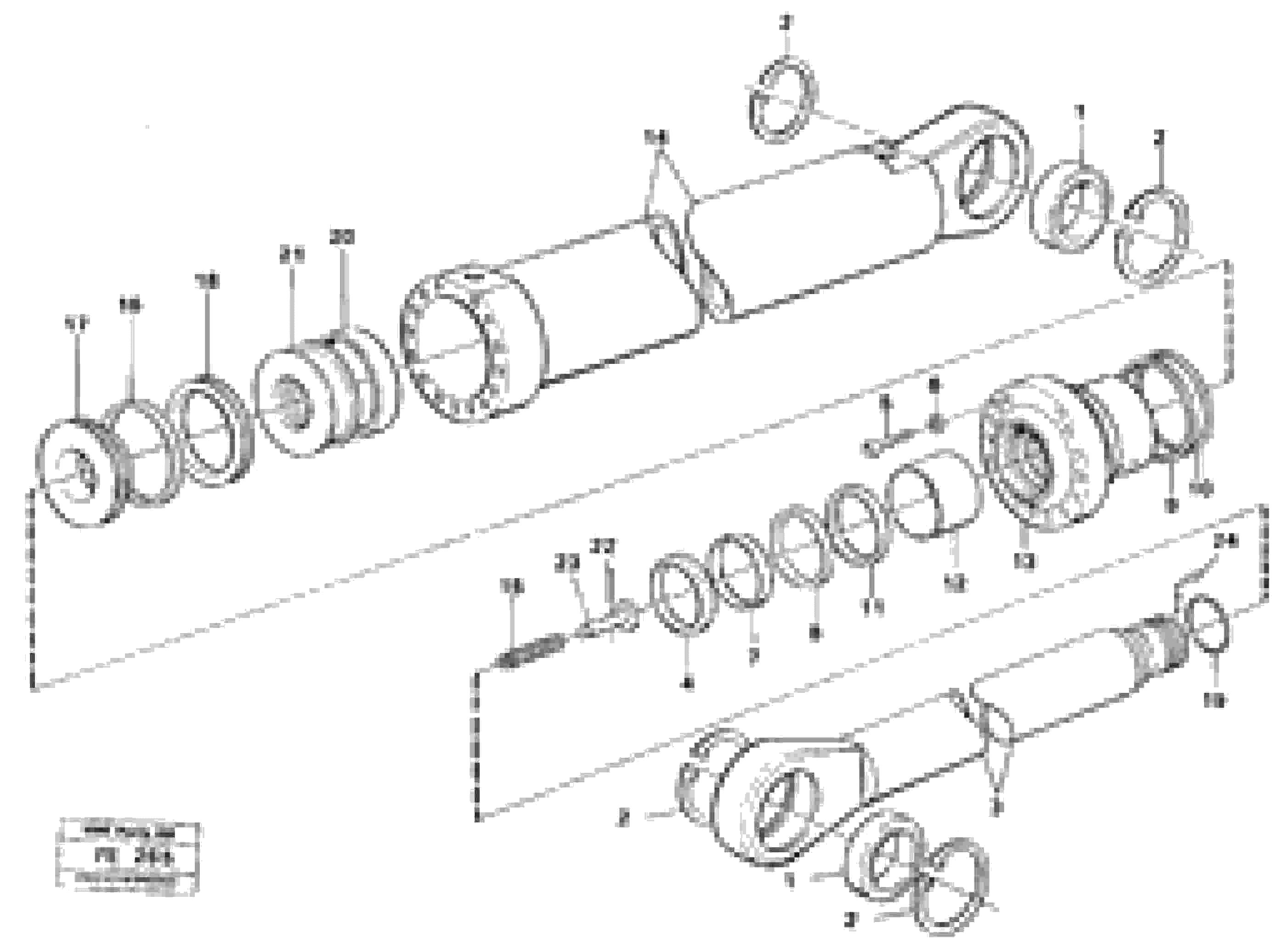 Схема запчастей Volvo EC620 - 16090 Boom- and bucket cylinder EC620 ?KERMAN ?KERMAN EC620 SER NO - 445